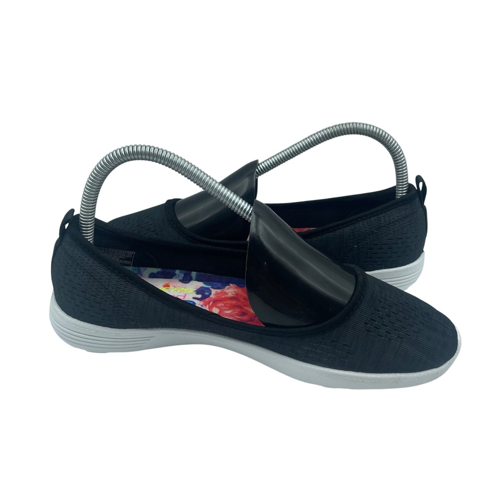 SKECHERS Skechers Follow Me Flats Shoes Slip On Black White Women 7.5 Size US 7.5 / IT 37.5 - 5 Thumbnail