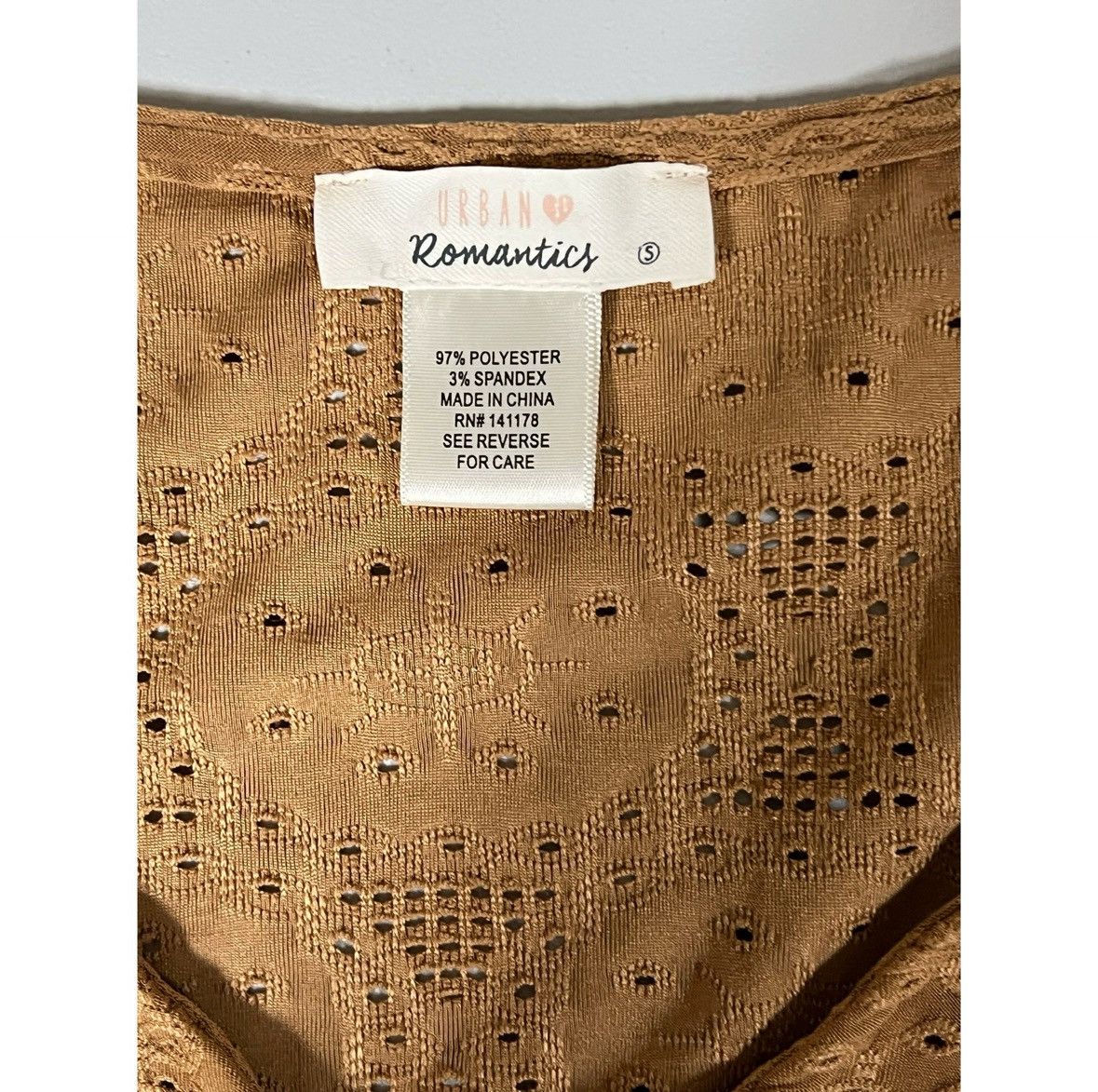Urban Outfitters Brown Boho Bohemian Cut-Out Shirt Top Blouse Tee Size S 🤎✨ Size S / US 4 / IT 40 - 6 Thumbnail