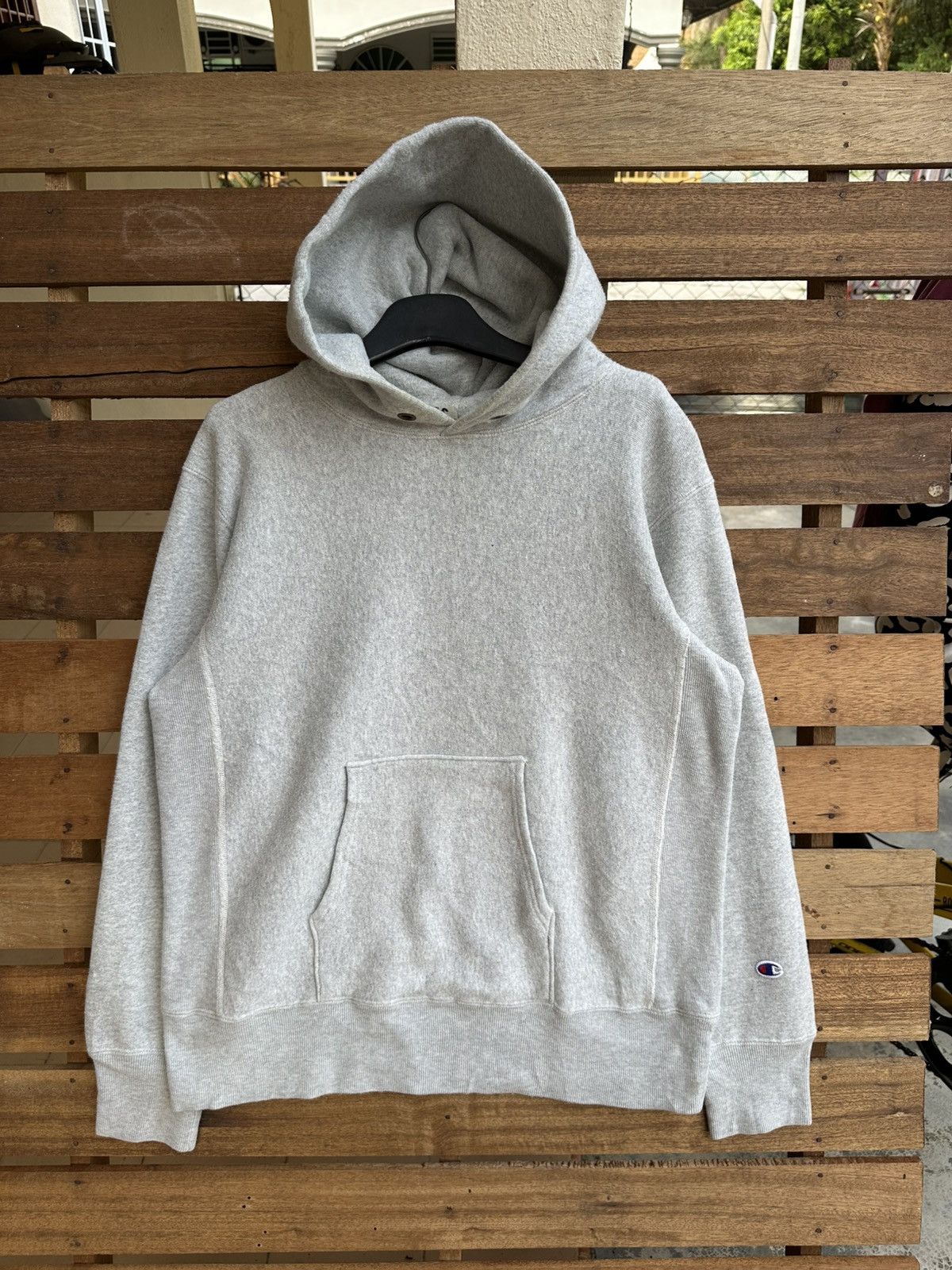 Champion Champion Oatmeal Reverse Weave Warmup Hoodie Osaga Ri Size US L / EU 52-54 / 3 - 1 Thumbnail