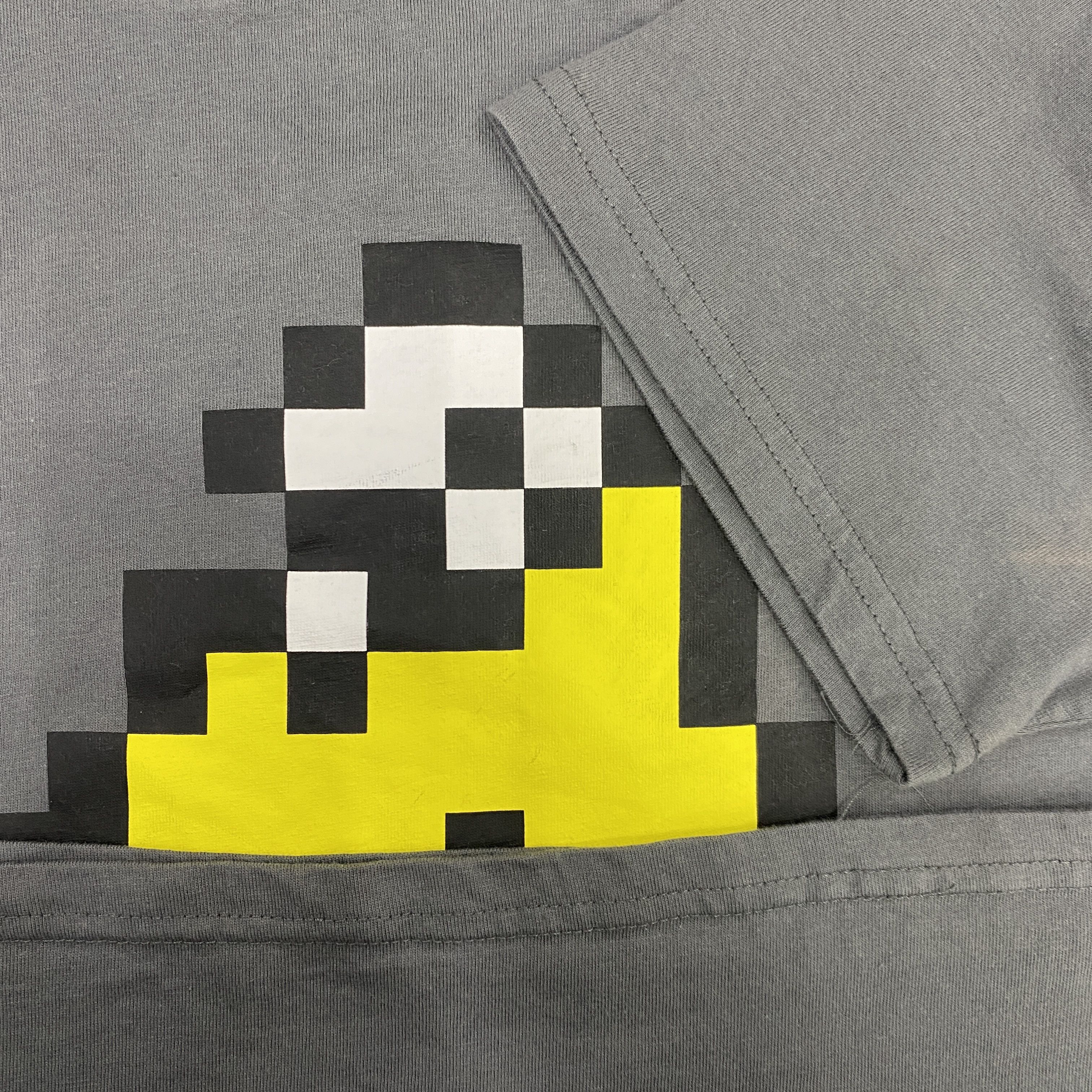 Japanese Brand Firefin Grey 8-Bit FishFry Nintendo TShirt - J015 Size US M / EU 48-50 / 2 - 6 Thumbnail