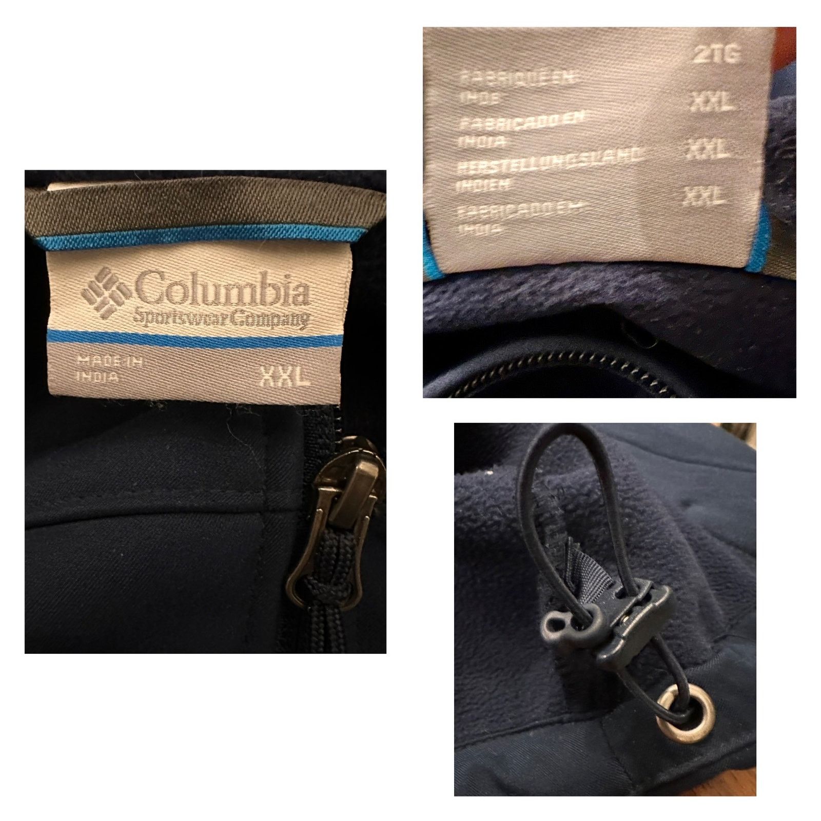 Columbia EUC Columbia Men's Ascender Softshell Jacket Navy Blue XXL Size US XXL / EU 58 / 5 - 6 Thumbnail