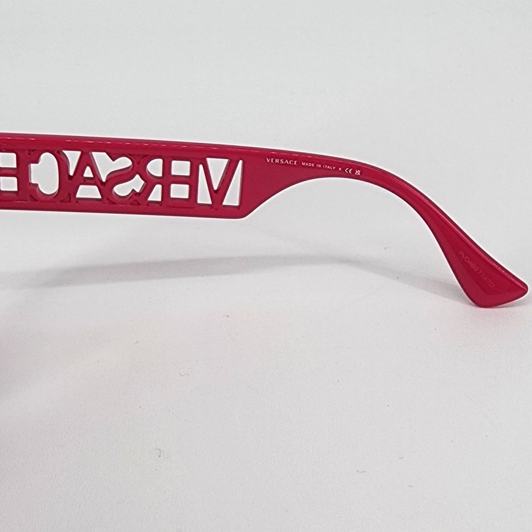 Versace Versace 90s Vintage Logo Bright Pink Unisex Sunglasses Size ONE SIZE - 5 Thumbnail