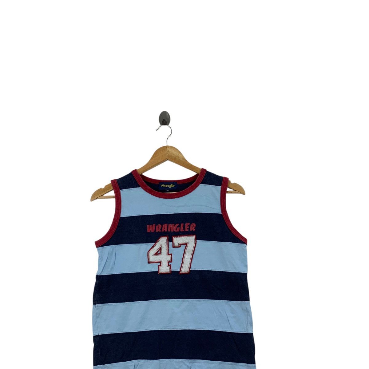 Wrangler WRANGLER USA Union Made Striped Tank Top Tee Shirt No 47 Size S / US 4 / IT 40 - 2 Thumbnail
