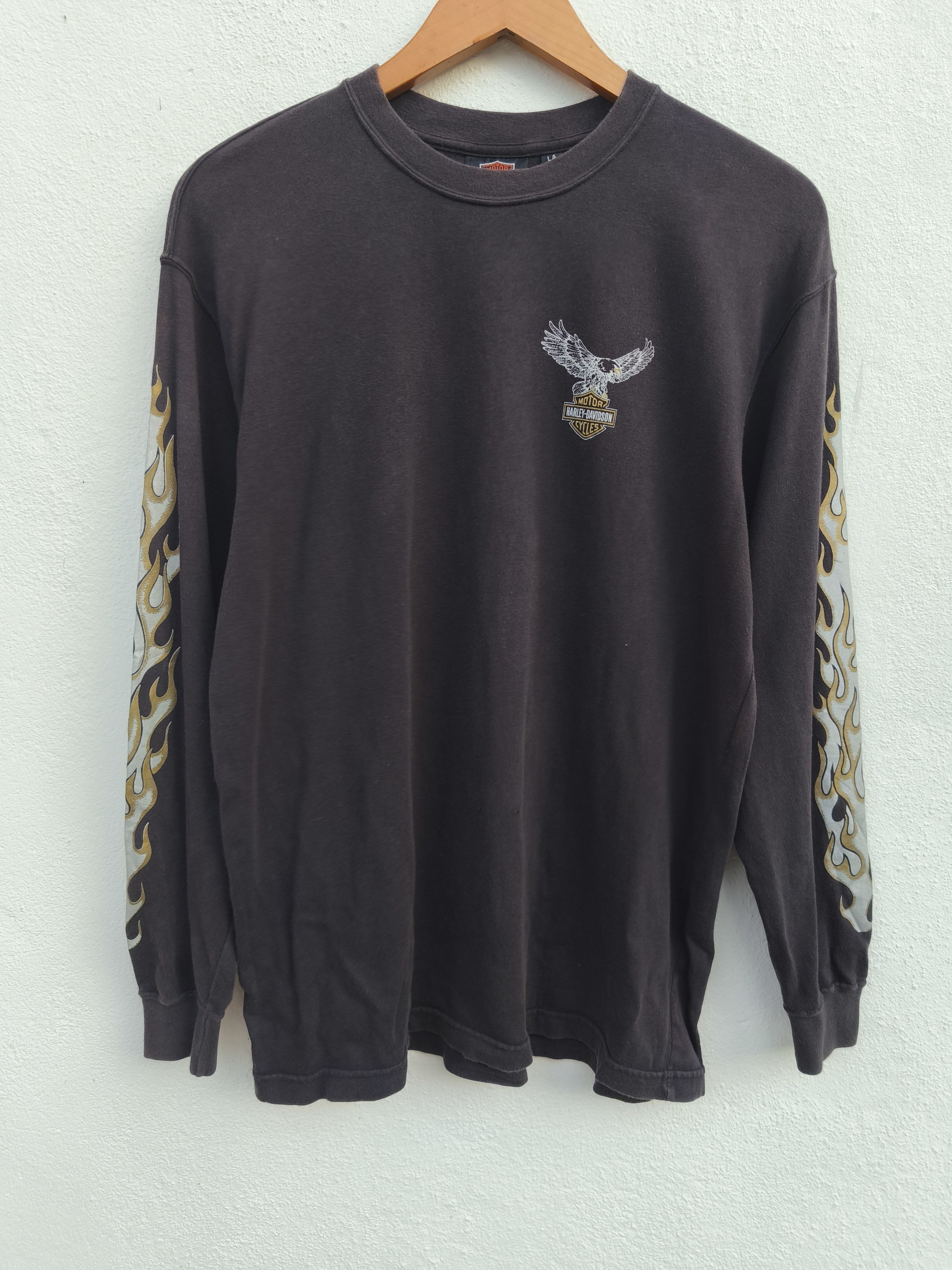Harley Davidson Vintage 90s Vintage Harley Davidson t shirt Eagles Dragon Size US M / EU 48-50 / 2 - 6 Thumbnail