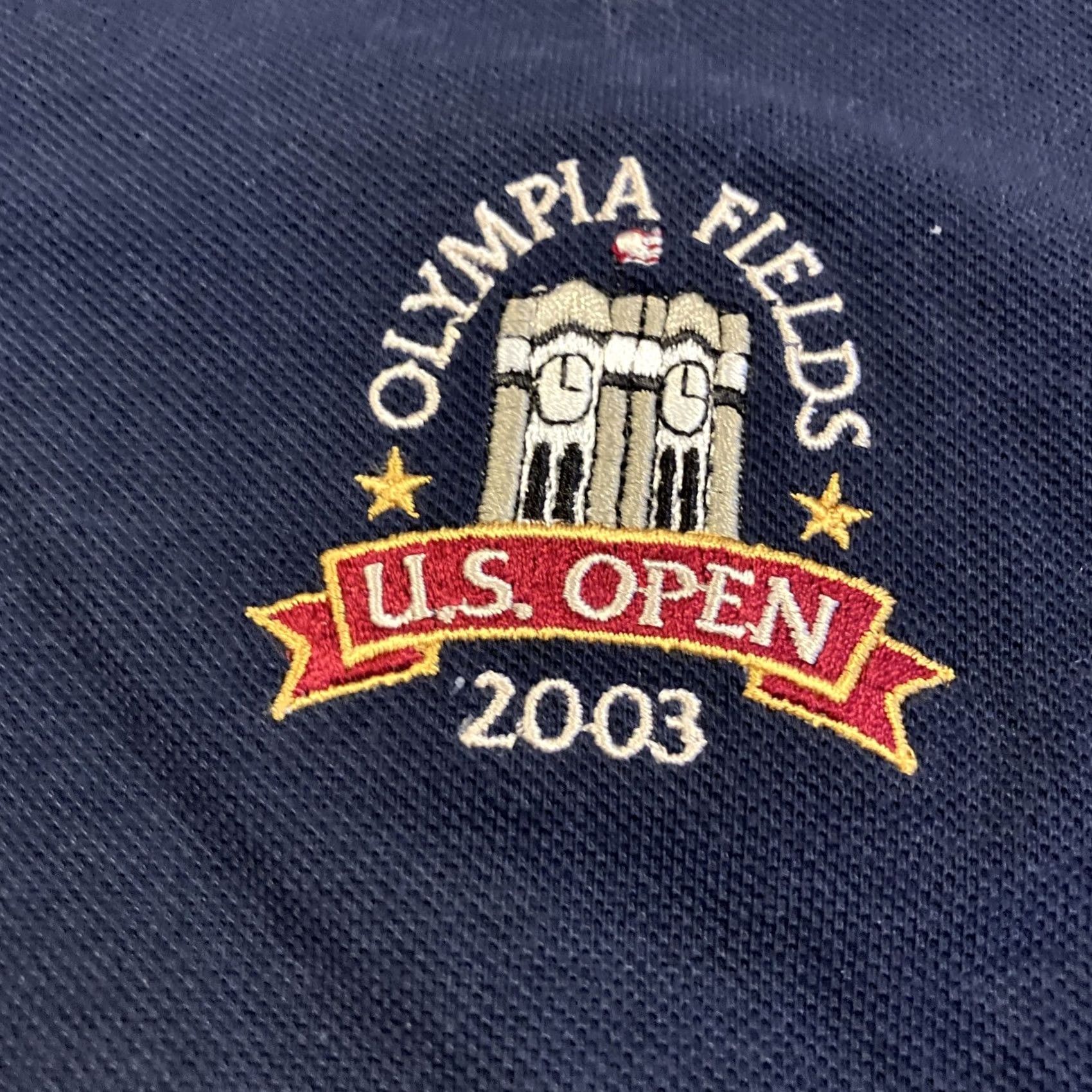 Vintage VINTAGE GEAR FOR SPORTS Polo Shirt Men Large Navy Golf 2003 US Open Olympia Fields NWT Rare Size US L / EU 52-54 / 3 - 2 Thumbnail