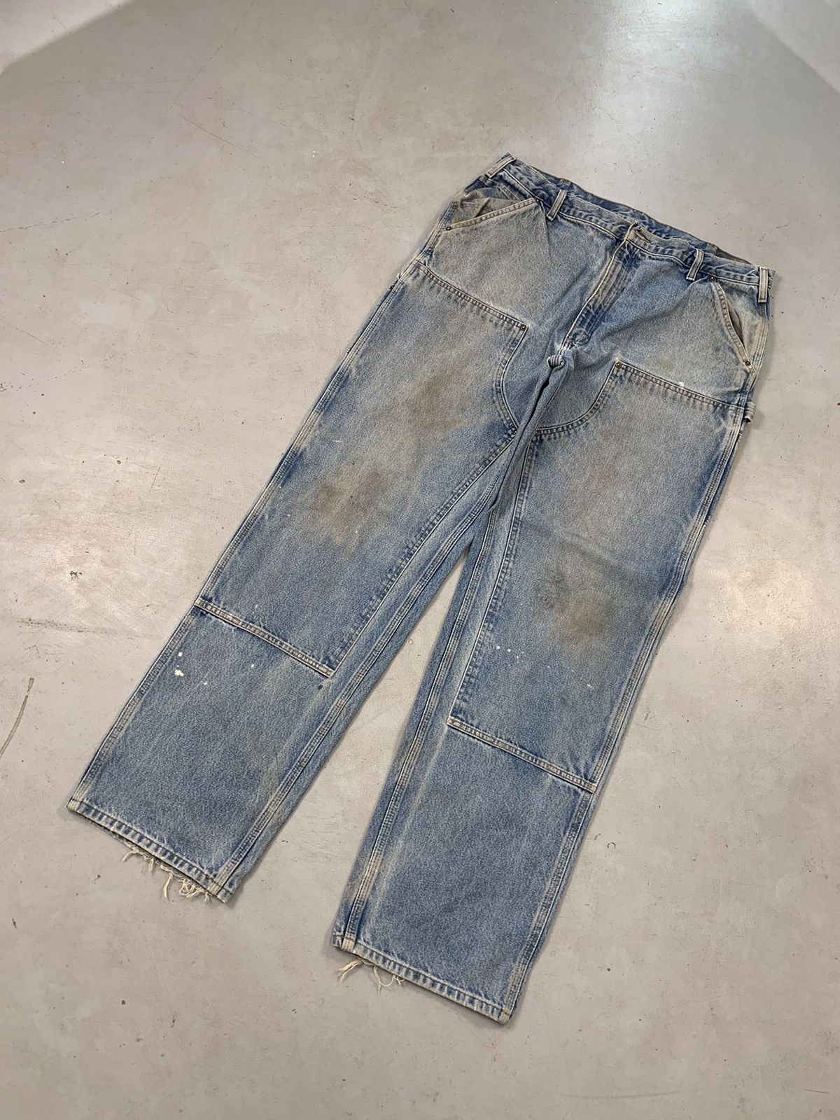 Vintage Carhartt B136 dst double knee denim