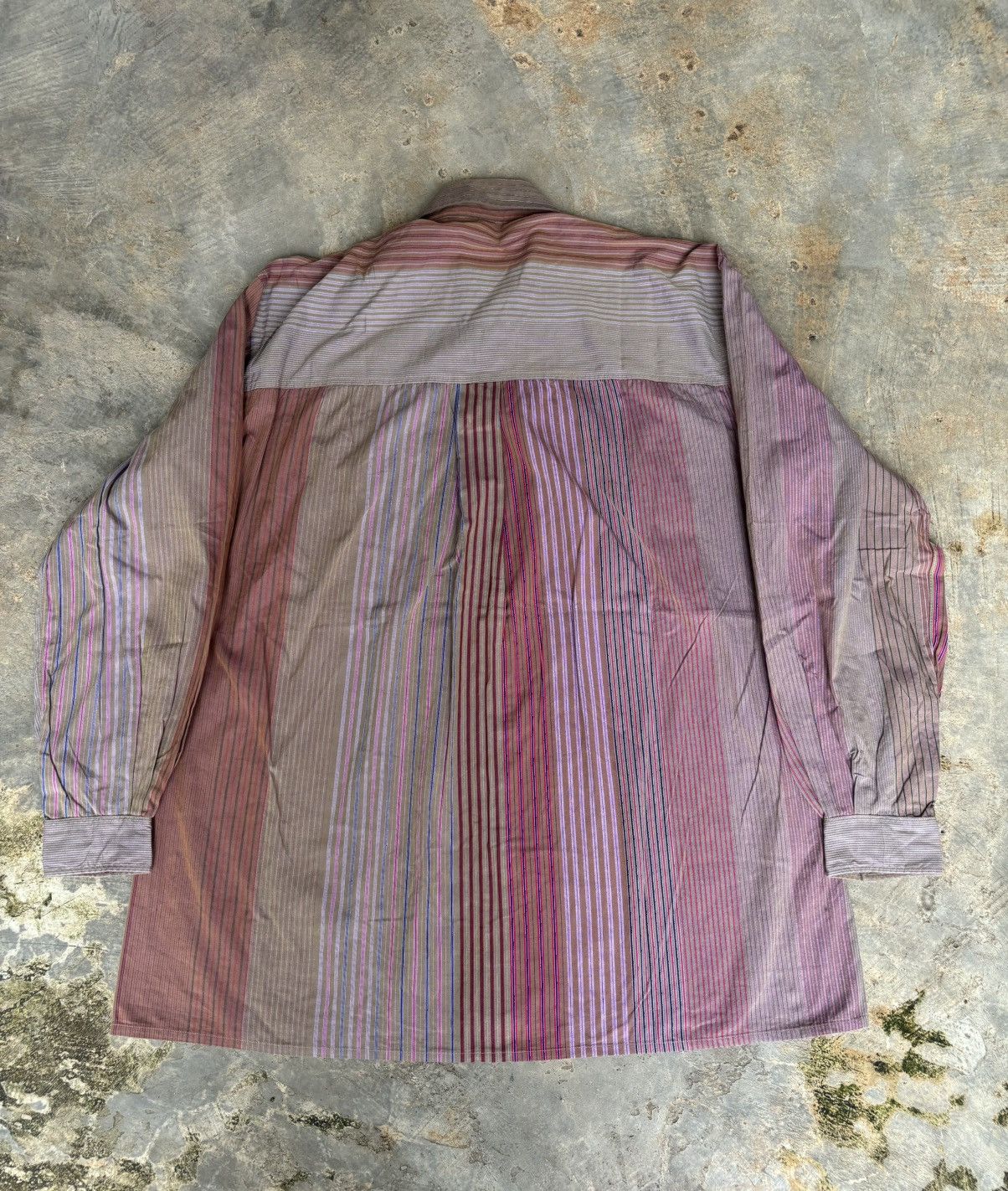 Saint Laurent Paris Vintage Saint Laurent Paris Stripe Shirt Size US M / EU 48-50 / 2 - 4 Thumbnail