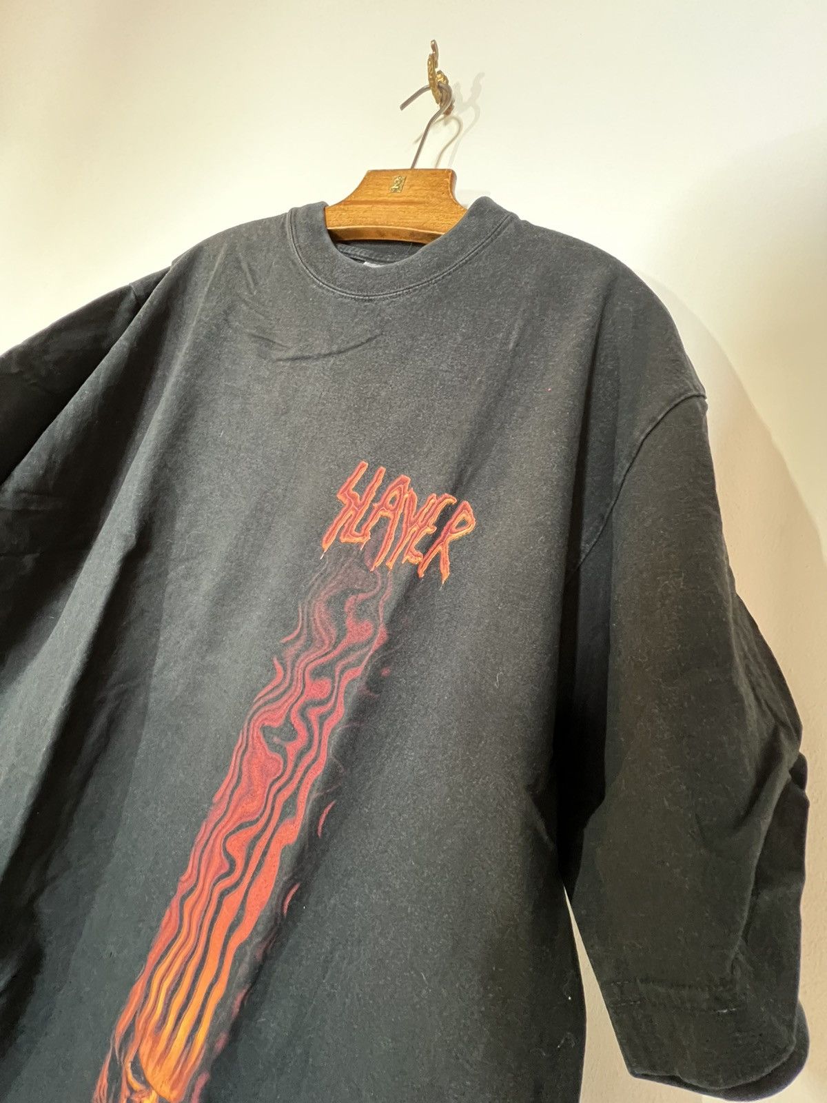Band Tees Slayer vintage rare shirt tour 90 diabolus Size US XL / EU 56 / 4 - 4 Thumbnail