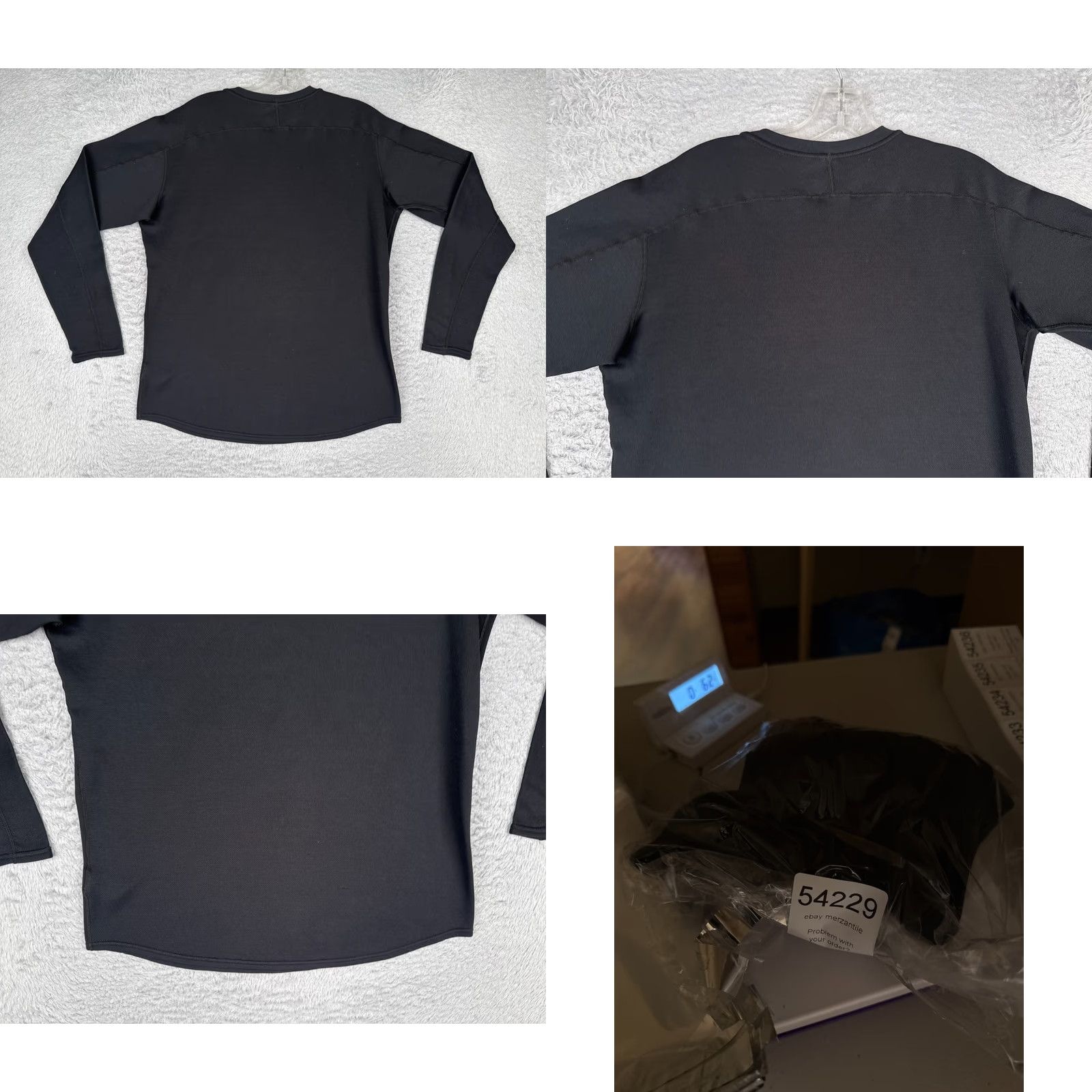 Patagonia Patagonia Shirt Men Medium Black Long Sleeve Crew Neck 100% Polyester M Black Logo All Seasons Regular Mens Size US M / EU 48-50 / 2 - 9 Thumbnail