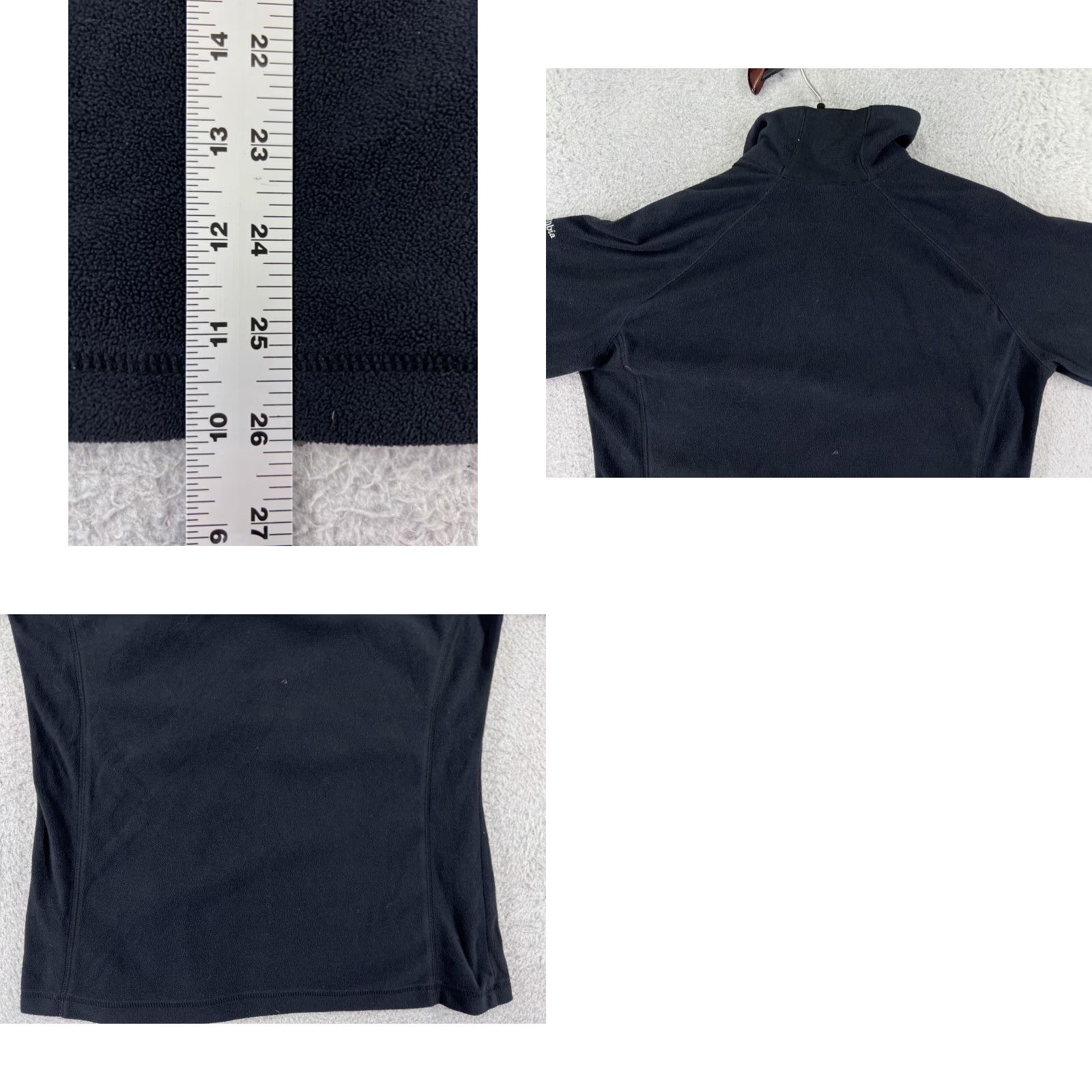 Vintage Columbia Jacket Womens Large Black Full Zip Mock Neck Fleece Cozy All Seasons Outdoor Logo Embroidered Regular Size L / US 10 / IT 46 - 9 Thumbnail