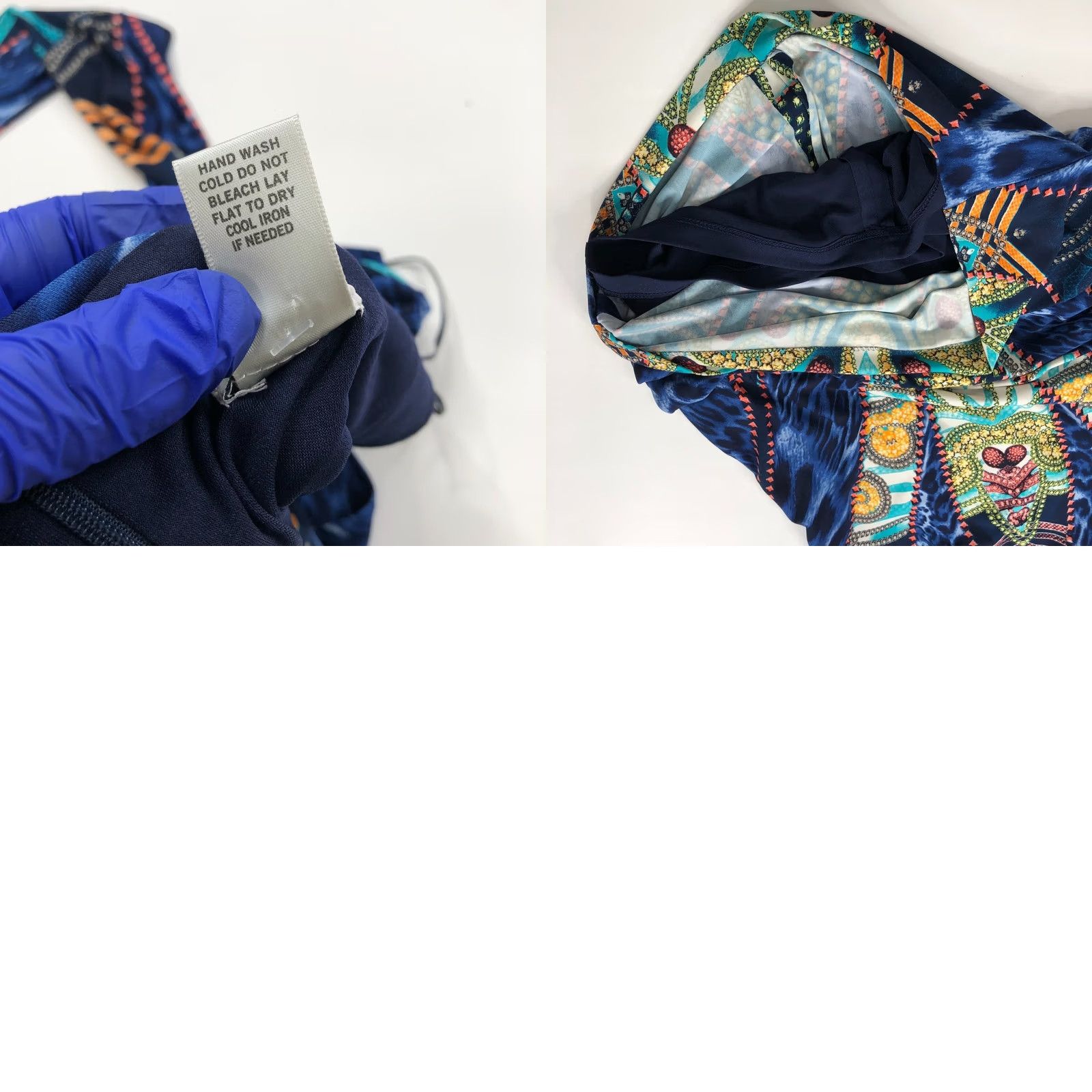 Vintage Cache 6 Sheath Dress Geometric Abstract Zip Blue MINT Size M / US 6-8 / IT 42-44 - 9 Thumbnail