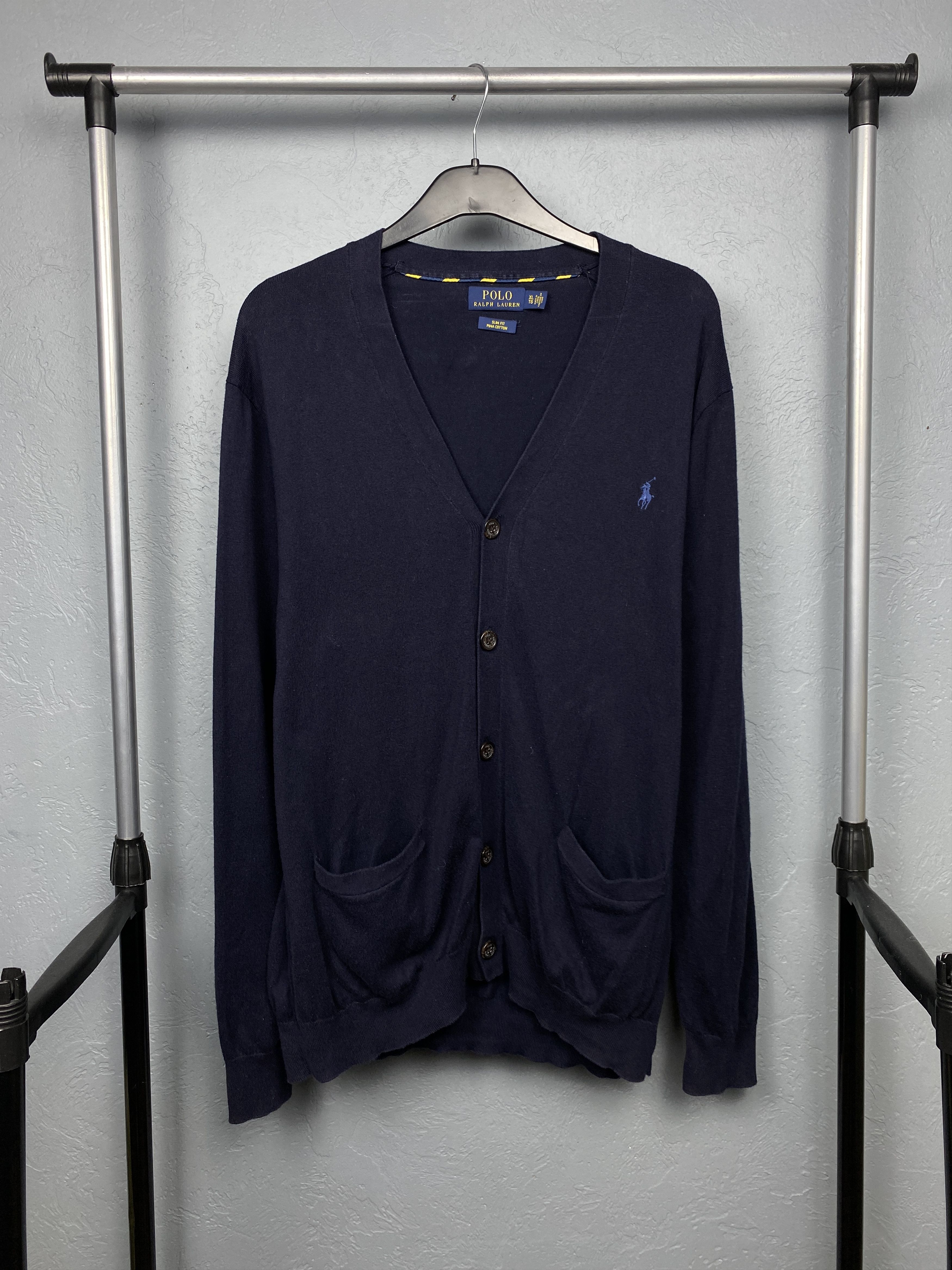 Polo Ralph Lauren × Vintage Polo Ralph Lauren Vintage Mens Cardigan Size US XL / EU 56 / 4 - 1 Thumbnail