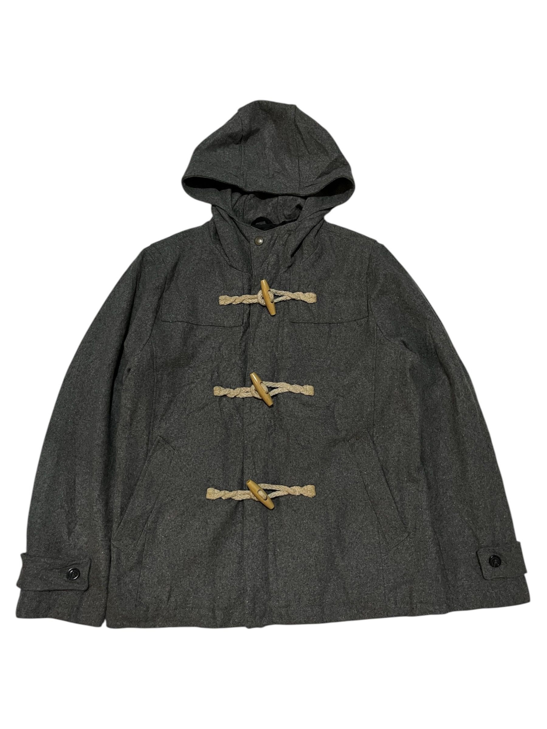 Japanese Brand Louis Chavlon Japanese Wool Short Duffle Hooded Size US M / EU 48-50 / 2 - 1 Thumbnail