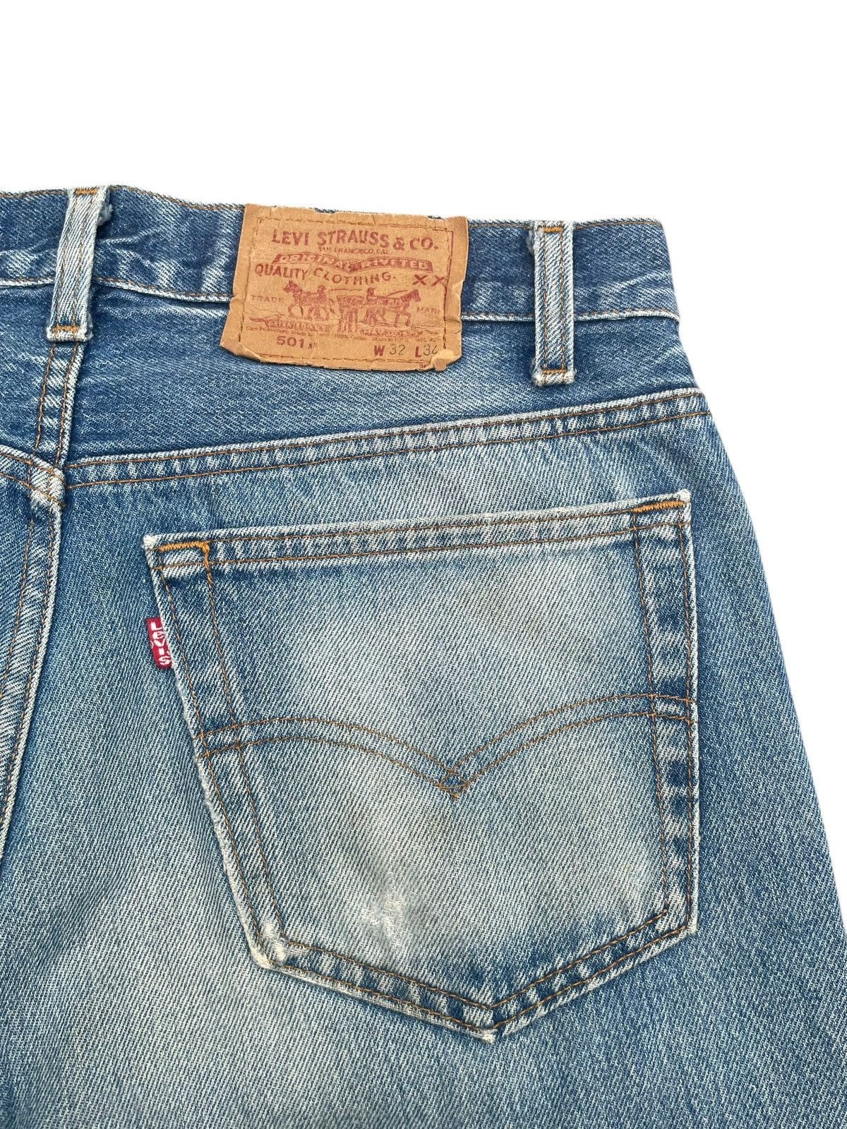Levi's × Vintage Vintage 1989 Levis 501 XX Distresed Size US 31 - 12 Thumbnail