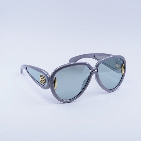 Loewe Loewe LW40132I 05X Sunglasses Shiny Metallic Grey Aviator Size ONE SIZE - 5 Thumbnail