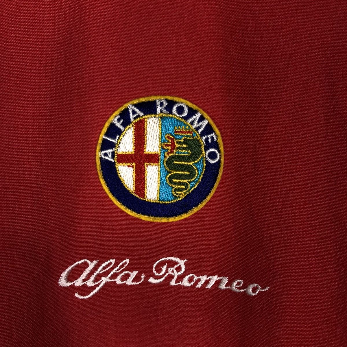 Japanese Brand 🔥Vintage Bomber Jacket Alfa Romeo Big Logo Car Jacket Size US M / EU 48-50 / 2 - 18 Thumbnail