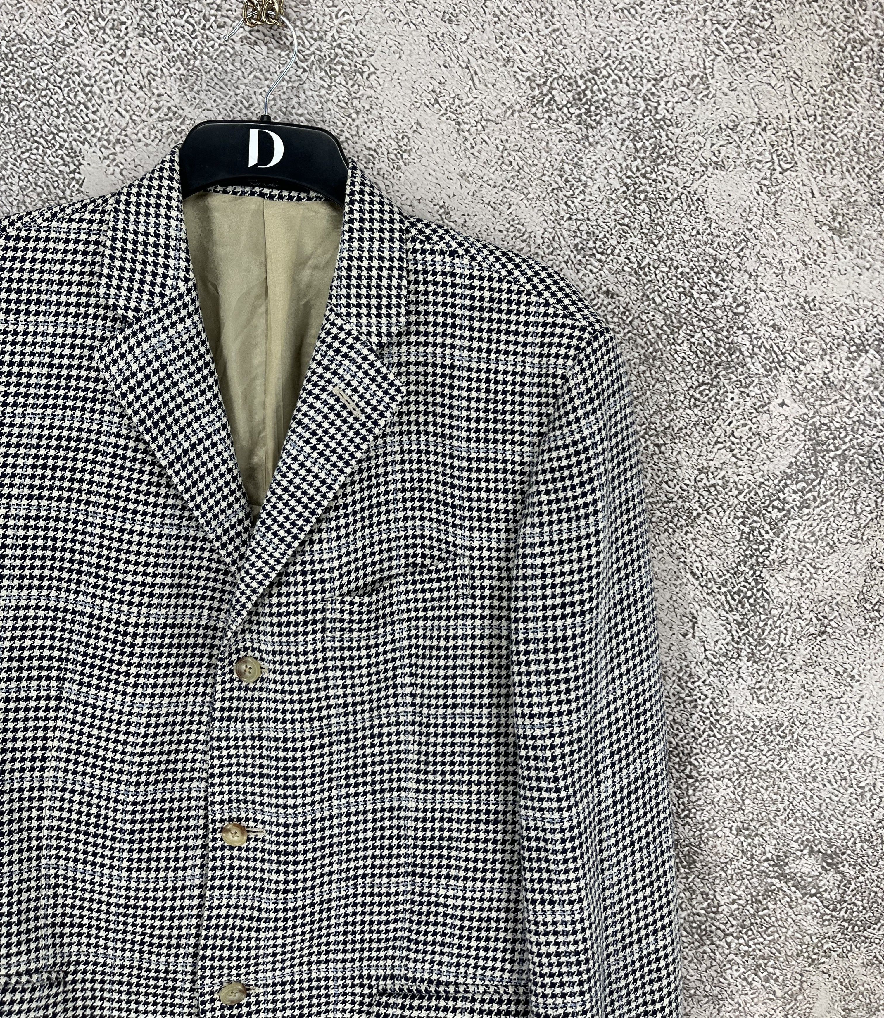 Polo Ralph Lauren POLO RALPH LAUREN Herringbone Blazer Jacket Made in Italy Size 44R - 5 Thumbnail