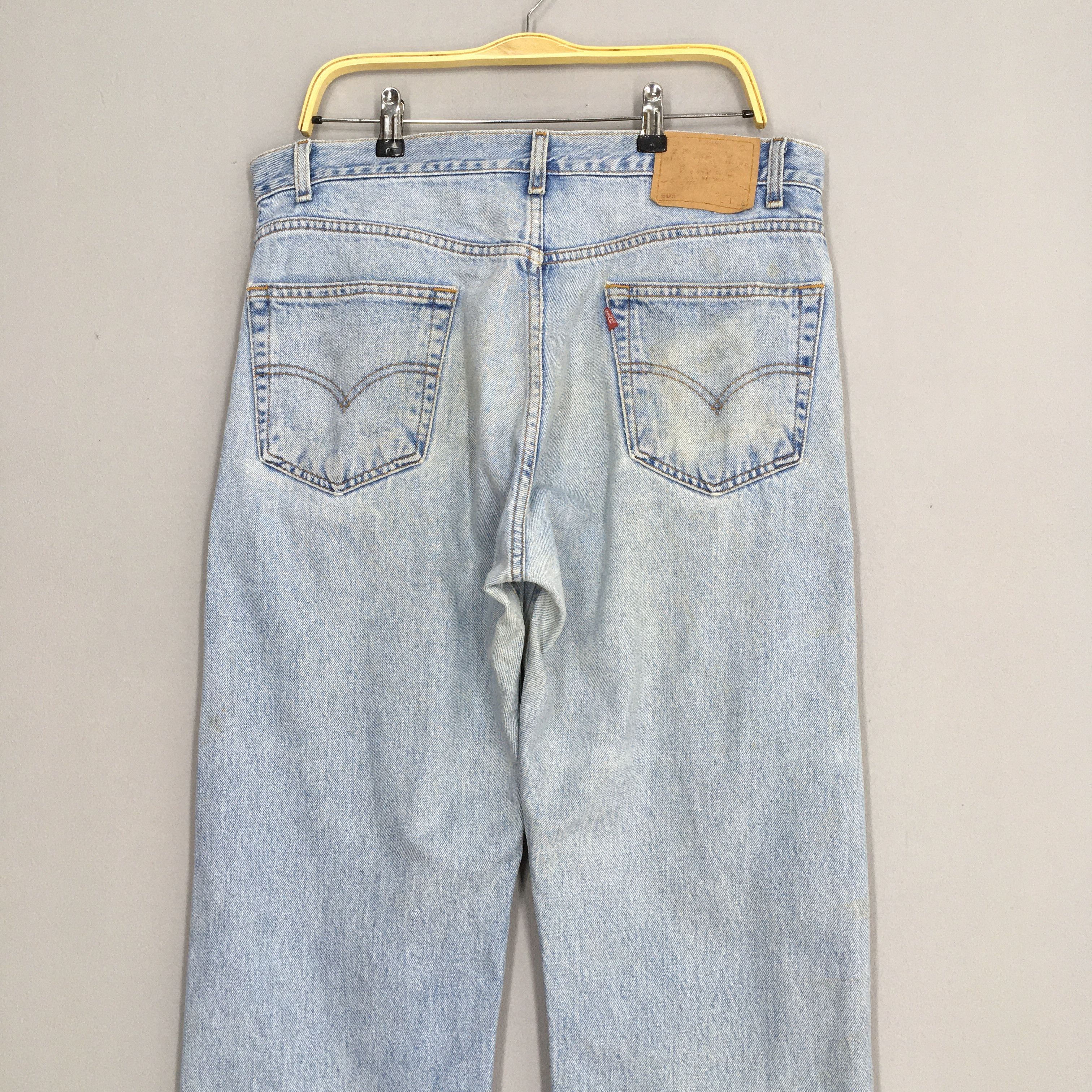 Levi's Size 36x31 Vintage Levis 505 Pale Blue Jeans S822 Size US 36 / EU 52 - 14 Thumbnail