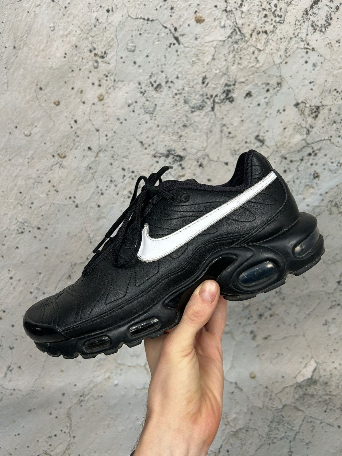 Nike Nike Air TN Black White Swoosh Streetwear Drill Rap Size US 8.5 / EU 41-42 - 1 Thumbnail