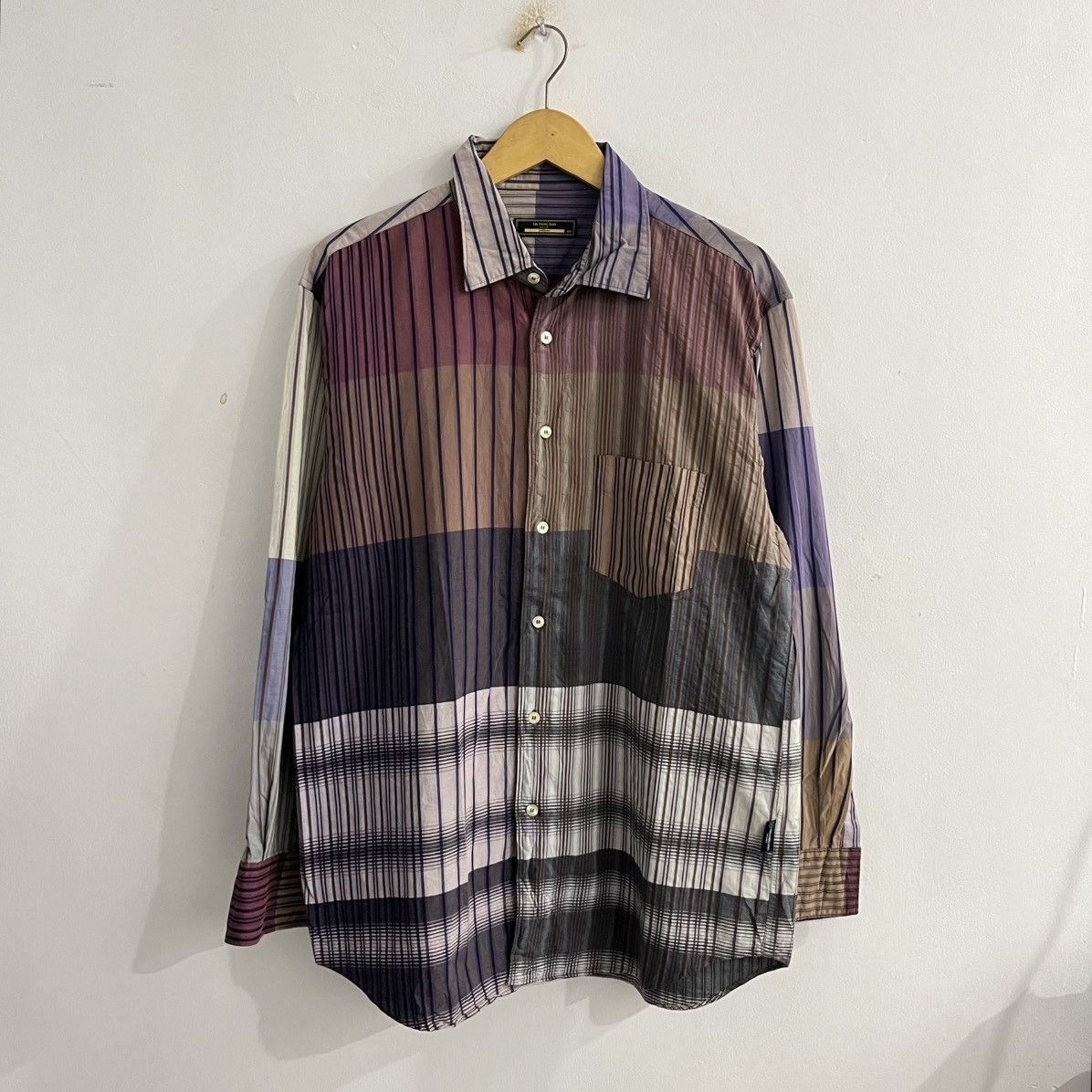 Japanese Brand Lee Dong Soo - Longsleeve Button Up Shirt Size US XL / EU 56 / 4 - 1 Thumbnail