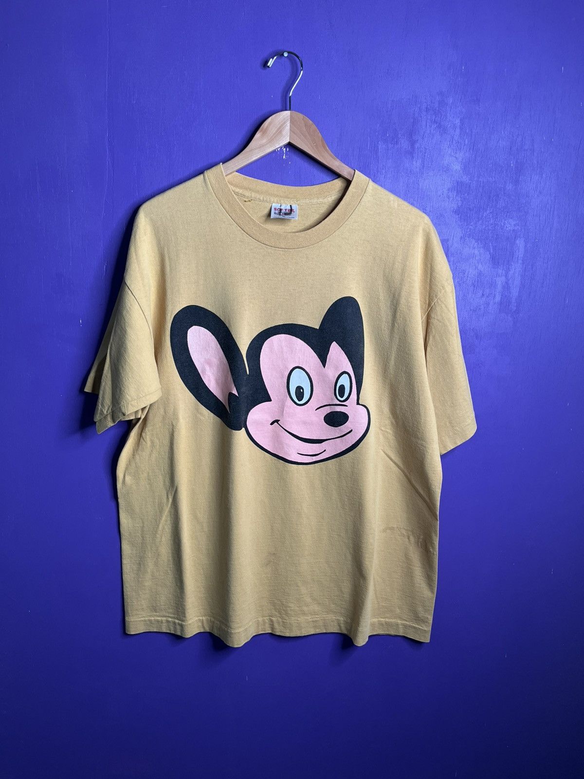 Vintage 1997 Mighty Mouse big face t-shirt