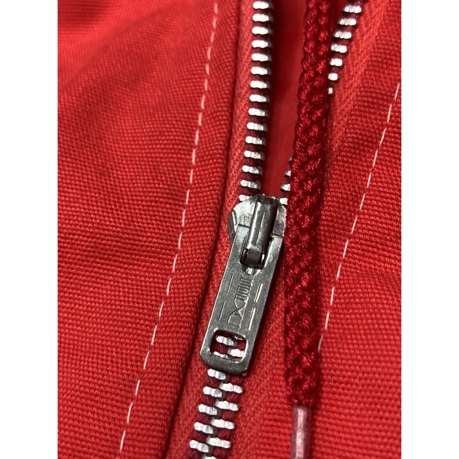 Vintage VINTAGE 60s Full Zip Hooded Red Jacket Small Women S Zipper Serval Loop Vintage 50s vtg Size S / US 4 / IT 40 - 5 Thumbnail