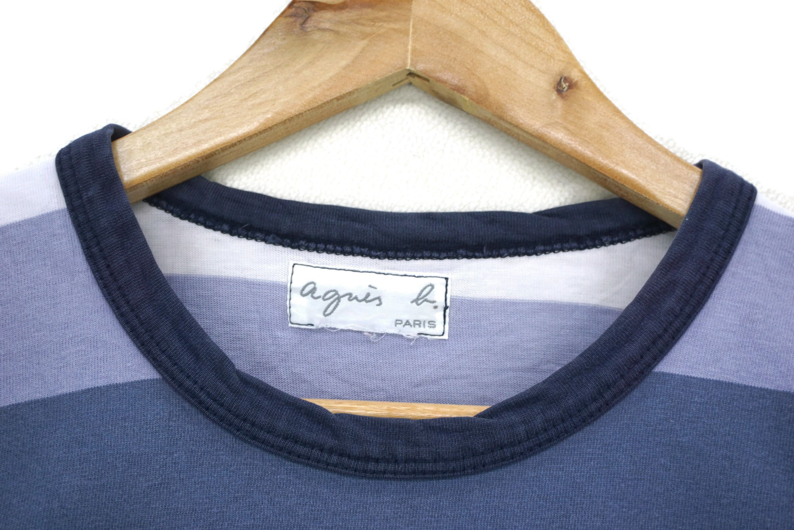 agnes b. Signature Long Sleeve Tee Multicolor Striped Shirt Size US XS / EU 42 / 0 - 4 Thumbnail
