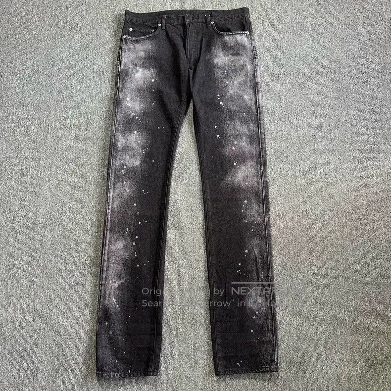 Dior Dior Light gray paint starry sky ink jeans Size US 32 / EU 48 - 1 Thumbnail