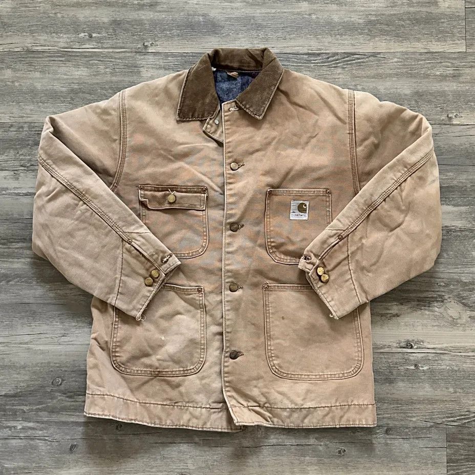 Carhartt Vintage 70s Carhartt Blanket Lined Chore Coat Size 42 Size US M / EU 48-50 / 2 - 1 Thumbnail