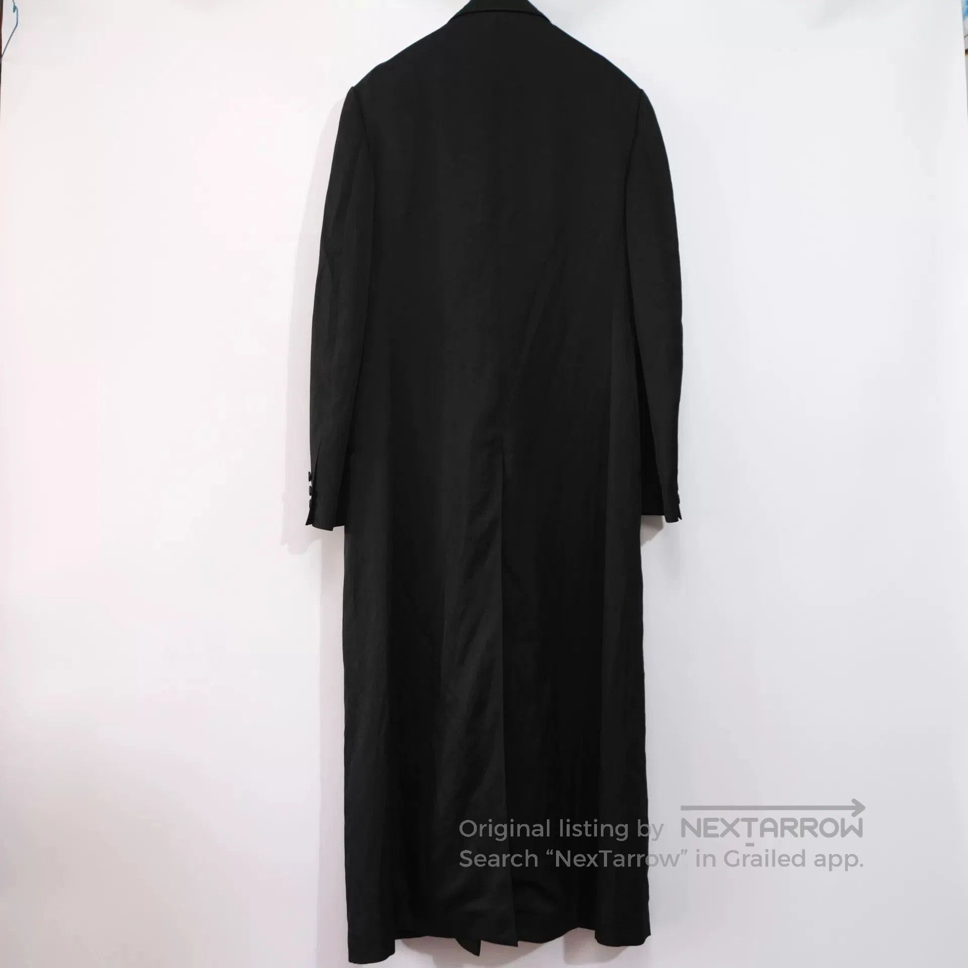 Yohji Yamamoto Yohji Yamamoto Long Coat with Leather Details. Size US M / EU 48-50 / 2 - 8 Thumbnail