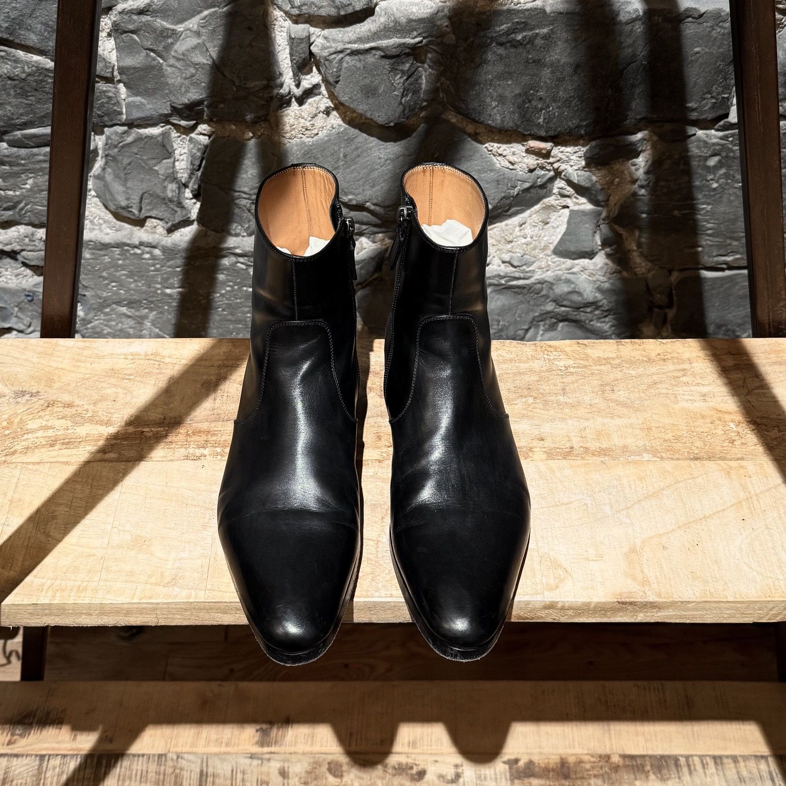 Gucci Gucci Black Leather Side Zip Chelsea Boots - 6.5 UK Size US 7.5 / EU 40-41 - 3 Thumbnail