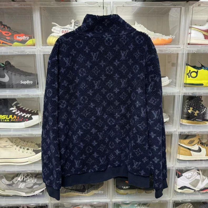 Louis Vuitton LV Deep Blue Teddy Jacket Size XL -2505 Size US XL / EU 56 / 4 - 2 Thumbnail