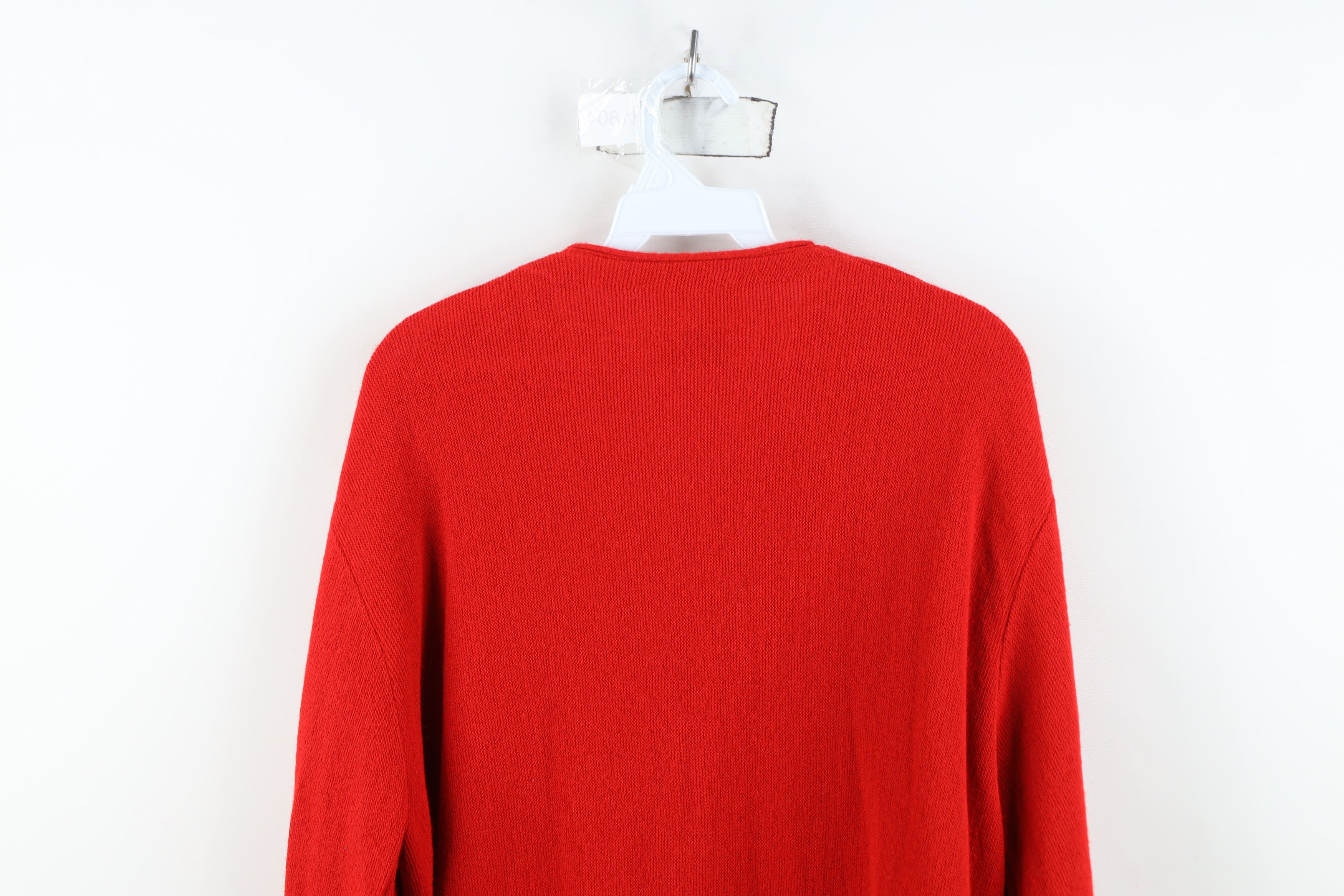 Vintage Vintage 70s Streetwear Faded Knit Cardigan Sweater Red USA Size US L / EU 52-54 / 3 - 10 Thumbnail