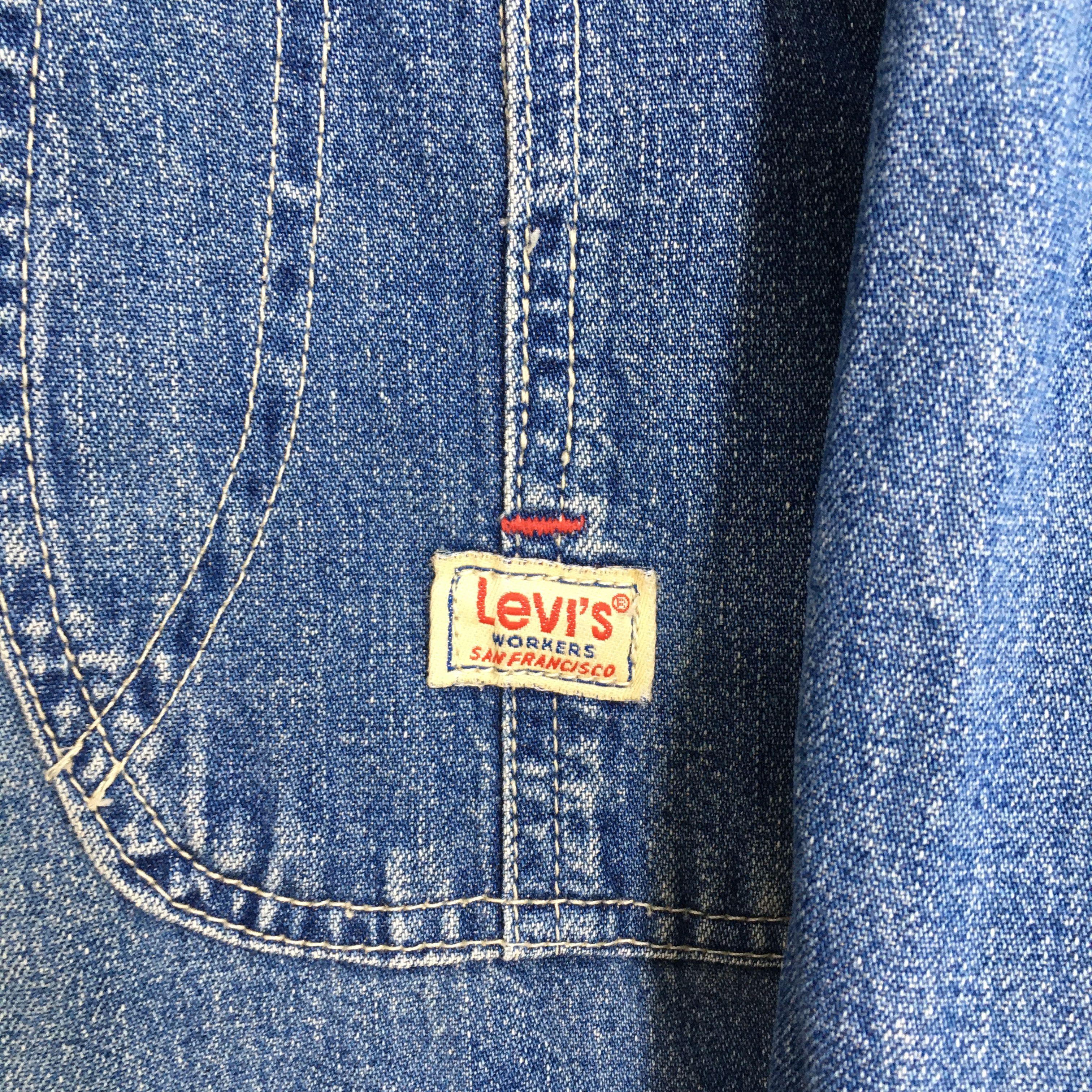Levi's Vintage 1990s Levi's Denim Jeans Worker Jacket XLarge Size US XL / EU 56 / 4 - 5 Thumbnail