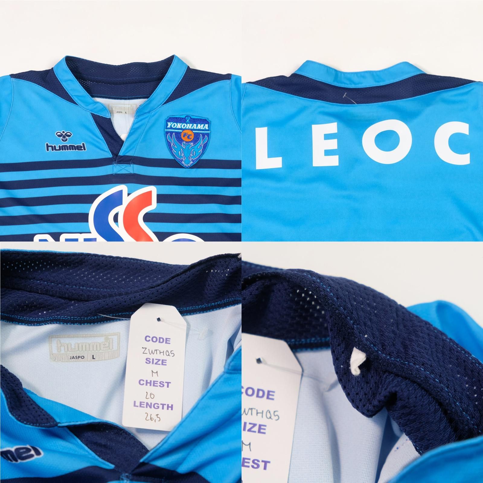 Hummel 2007/08 Yokohama FC Home Shirt Hummel J-League (M) Size US M / EU 48-50 / 2 - 4 Thumbnail