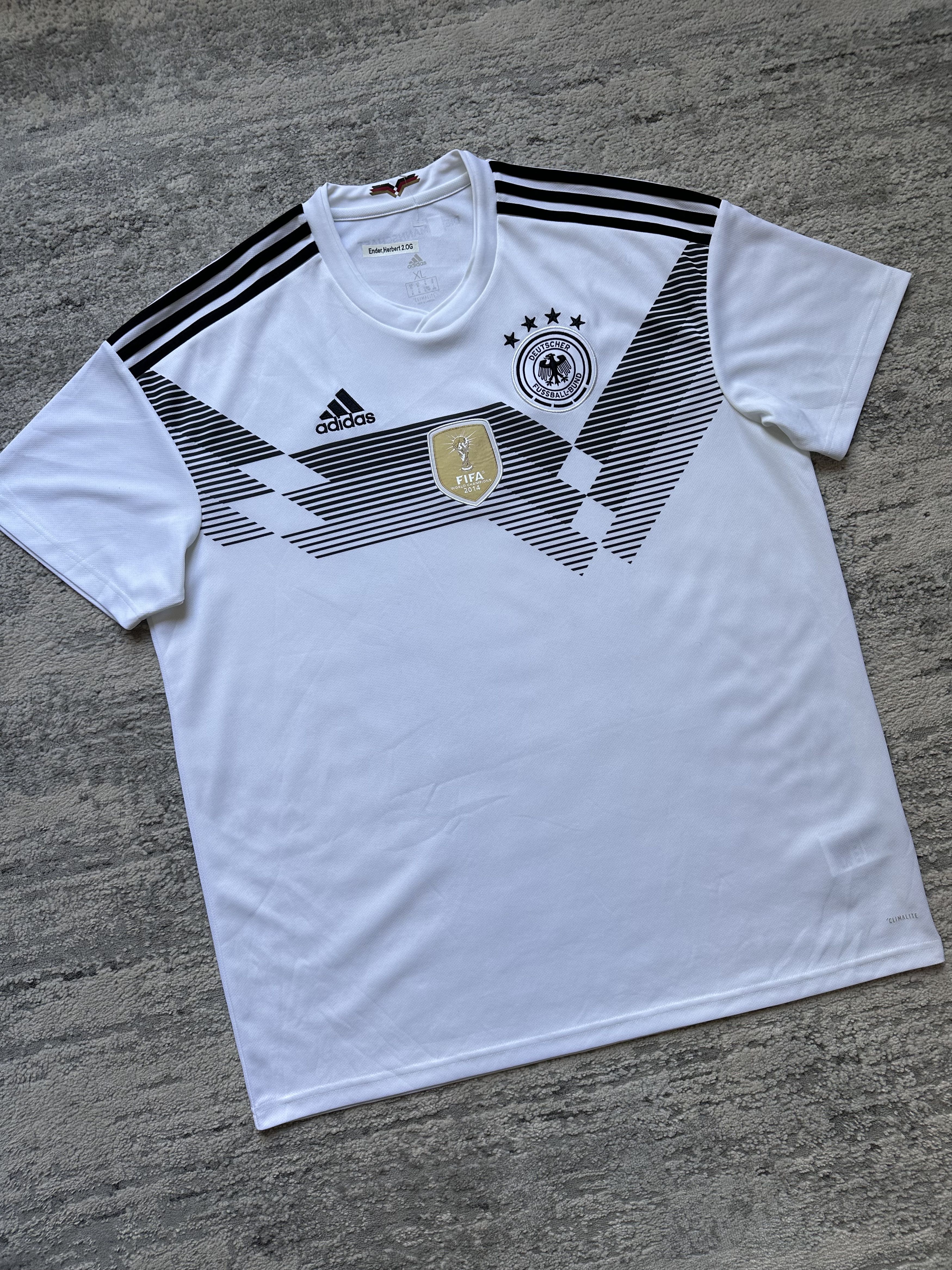 Adidas Germany 2018 Home Jersey Adidas World Champions White Shirt Size US XL / EU 56 / 4 - 2 Thumbnail
