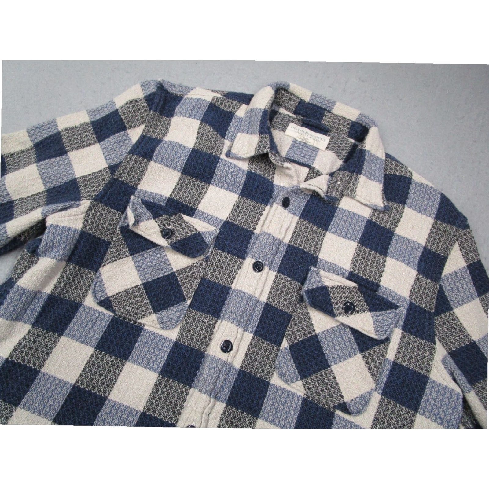 Ralph Lauren Ralph Lauren Denim Supply Mens XL Blue Check Long Sleeve Button Up Shirt Size US XL / EU 56 / 4 - 2 Thumbnail