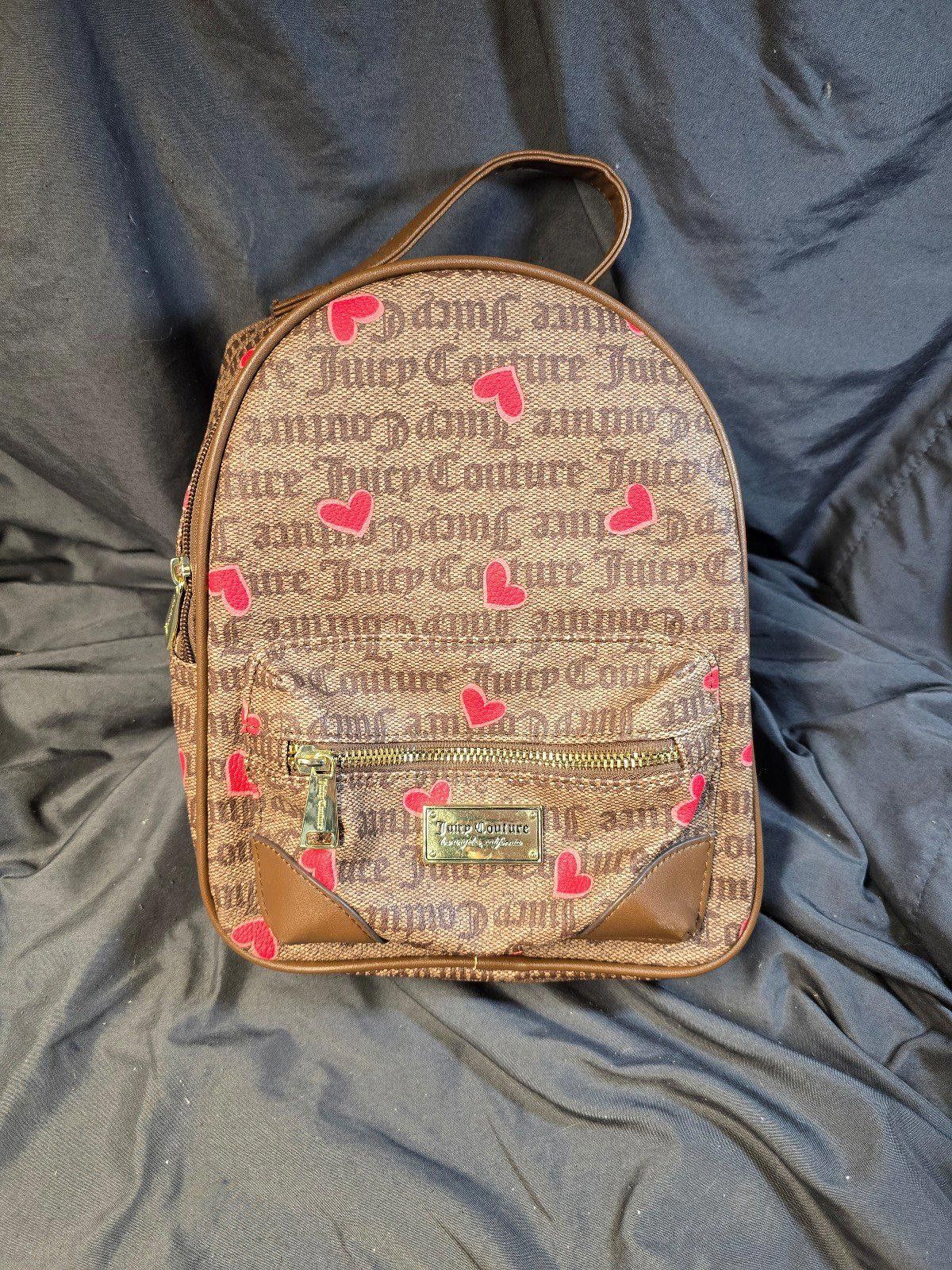 Juicy Couture Jeans JUICY COUTURE Bag Mini Backpack Hearts EUC Size ONE SIZE - 1 Thumbnail