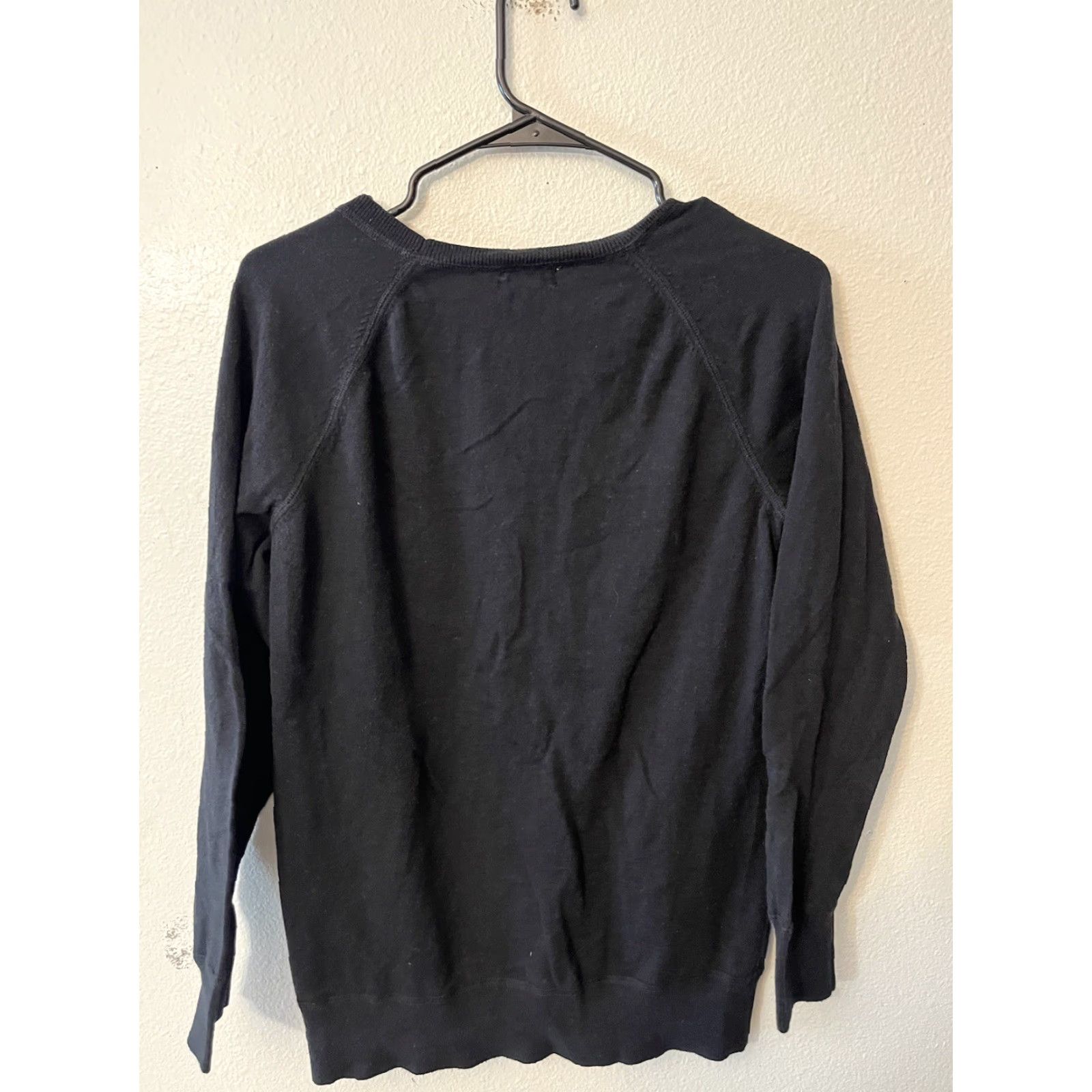 Lands' End Vintage Lands' End Canvas Womens Cardigan Sweater Pockets Size Medium Black Size M / US 6-8 / IT 42-44 - 2 Thumbnail