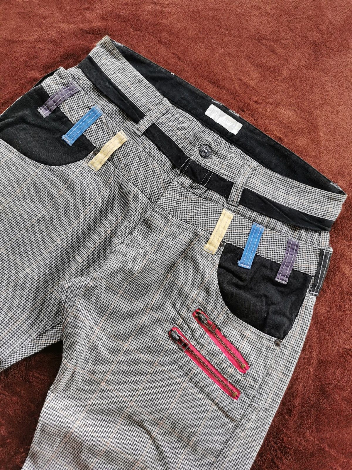 5351 POUR LES HOMMES Double-waist Root Three rainbow checkered pants Size US 32 / EU 48 - 9 Thumbnail