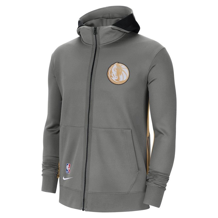 Nike Dallas Mavericks Nike City Edition NBA Showtime Zip Hoodie Size US M / EU 48-50 / 2 - 2 Thumbnail