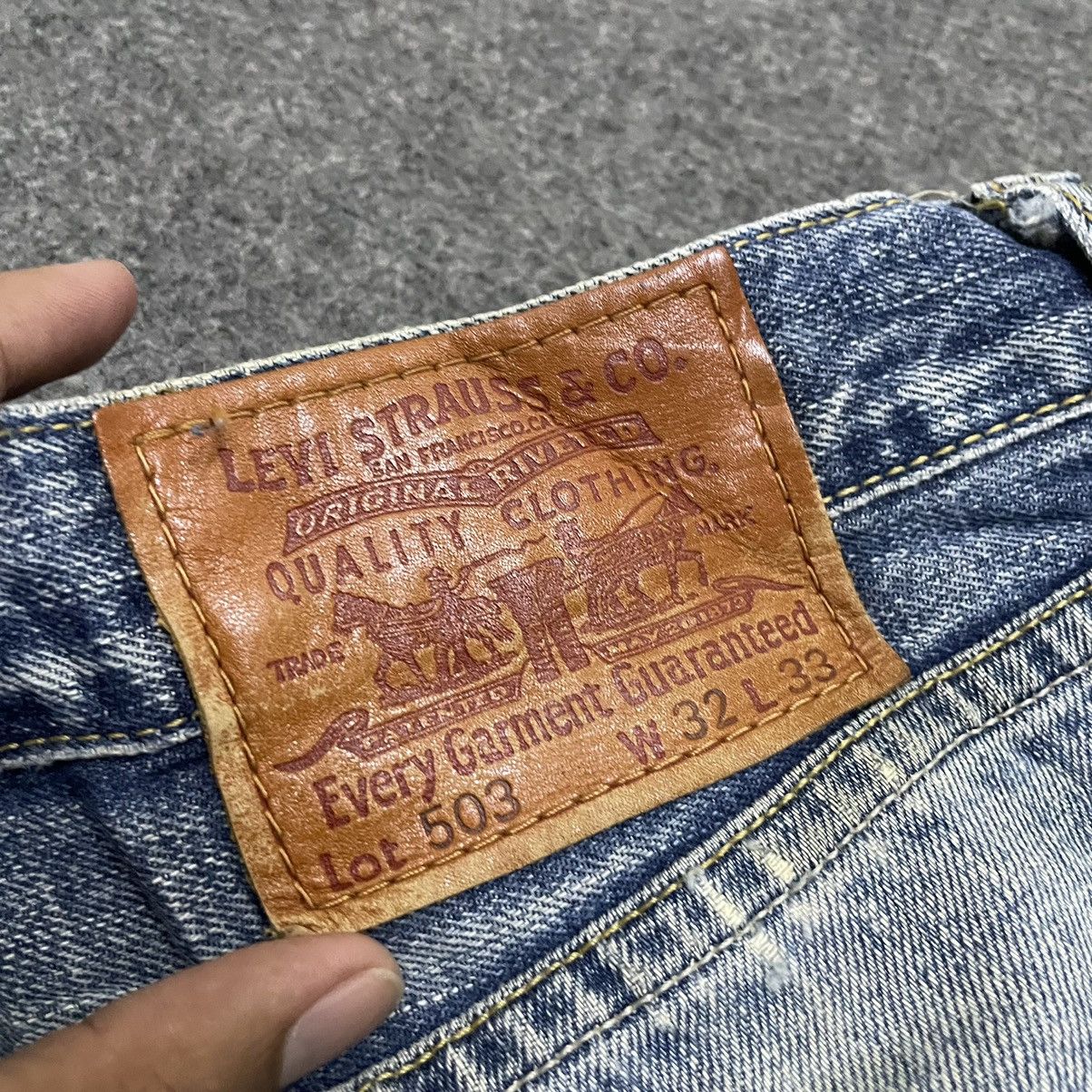 Levi's × Levi's Vintage Clothing × Vintage Vintage Levis 503 Crazy Fades Baggy Jeans Size US 33 - 7 Thumbnail