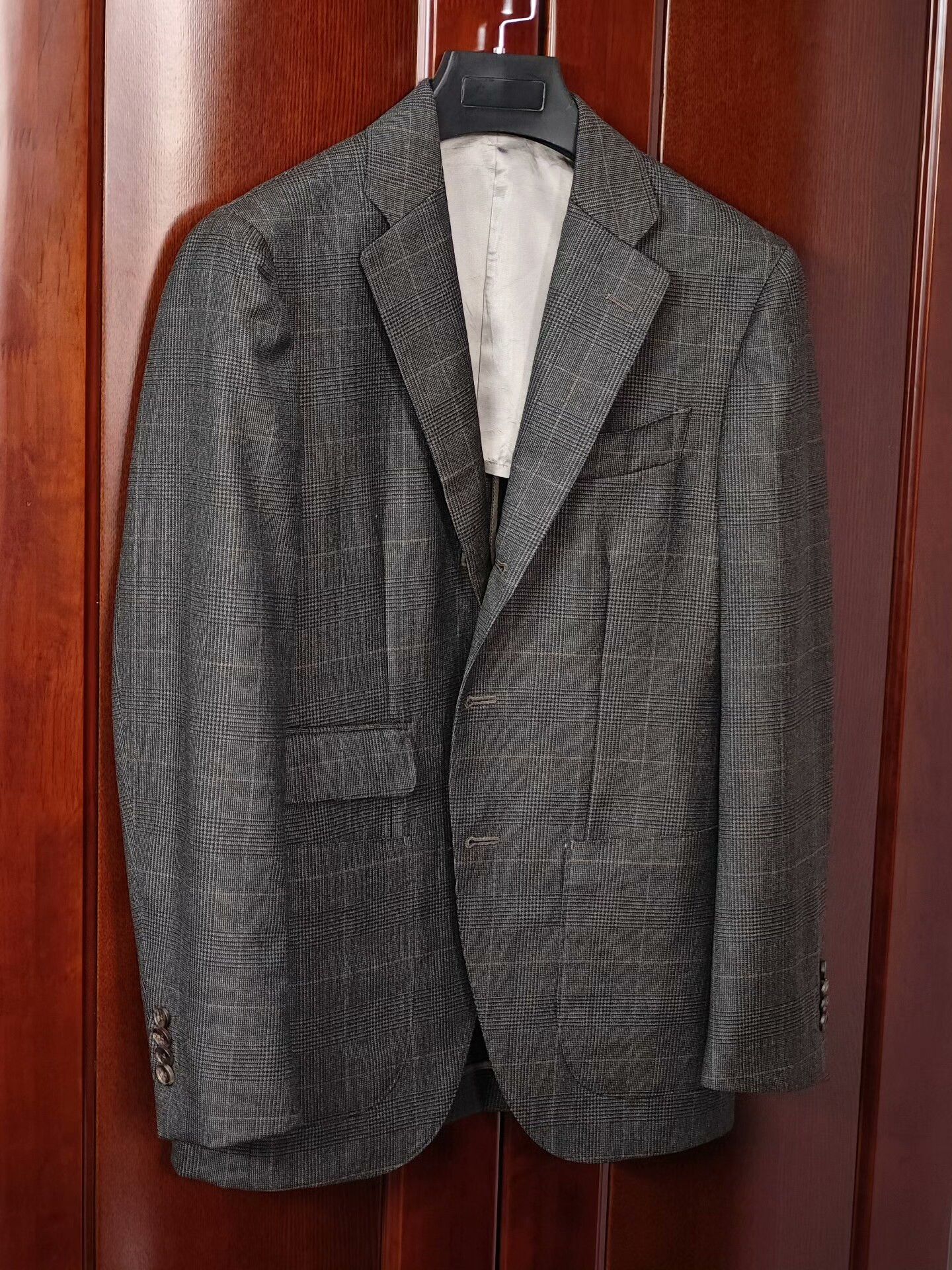 Kamakura Kamakura Wool Linen Check Blazer Size US S / EU 44-46 / 1 - 1 Thumbnail