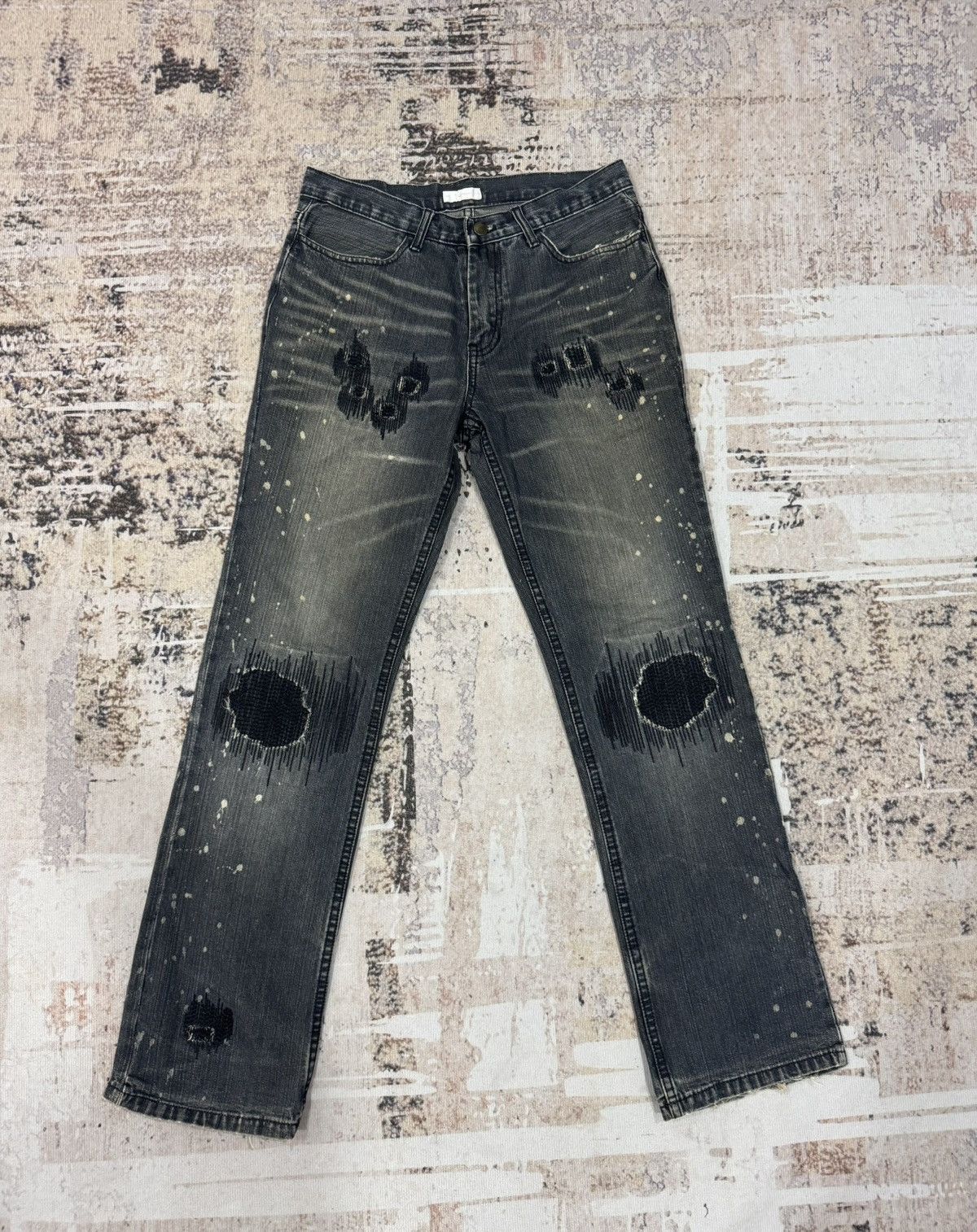 If Six Was Nine vintage NumberNine distress jeans non selvedge Size US 30 / EU 46 - 2 Thumbnail