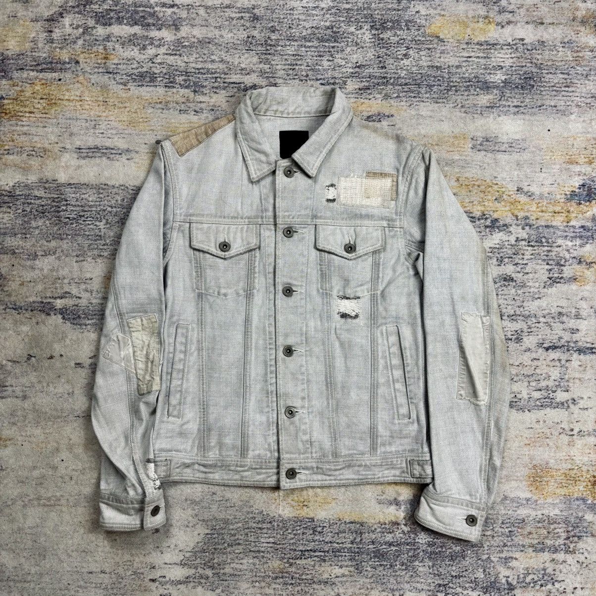 GOA 2000s Halb - Apocalypse Style Patchwork Denim Jacket Size US M / EU 48-50 / 2 - 1 Thumbnail