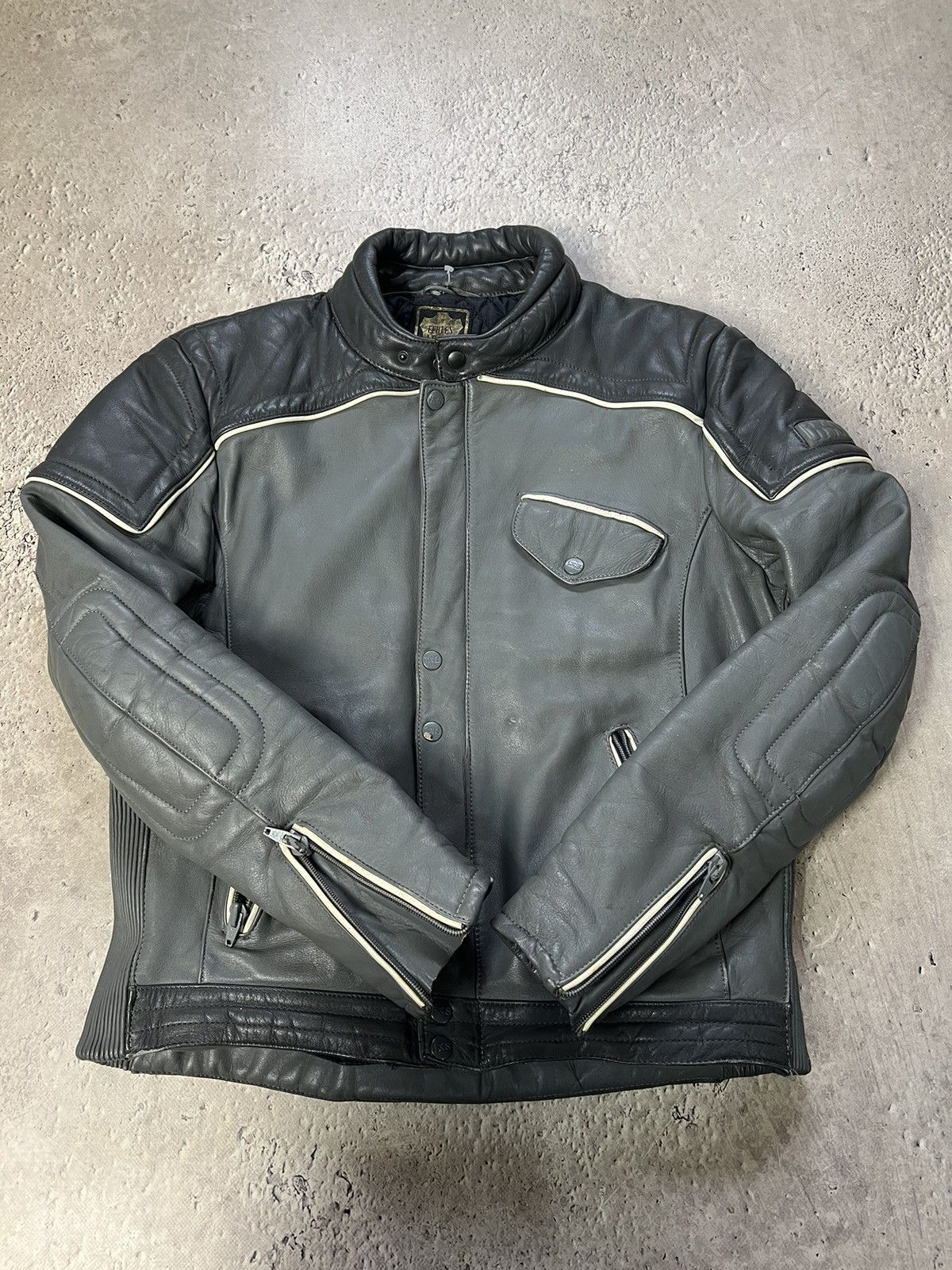 Harley Davidson × Vintage 90s Vintage Grunge Distressed Biker Leather Jacket Size US M / EU 48-50 / 2 - 6 Thumbnail
