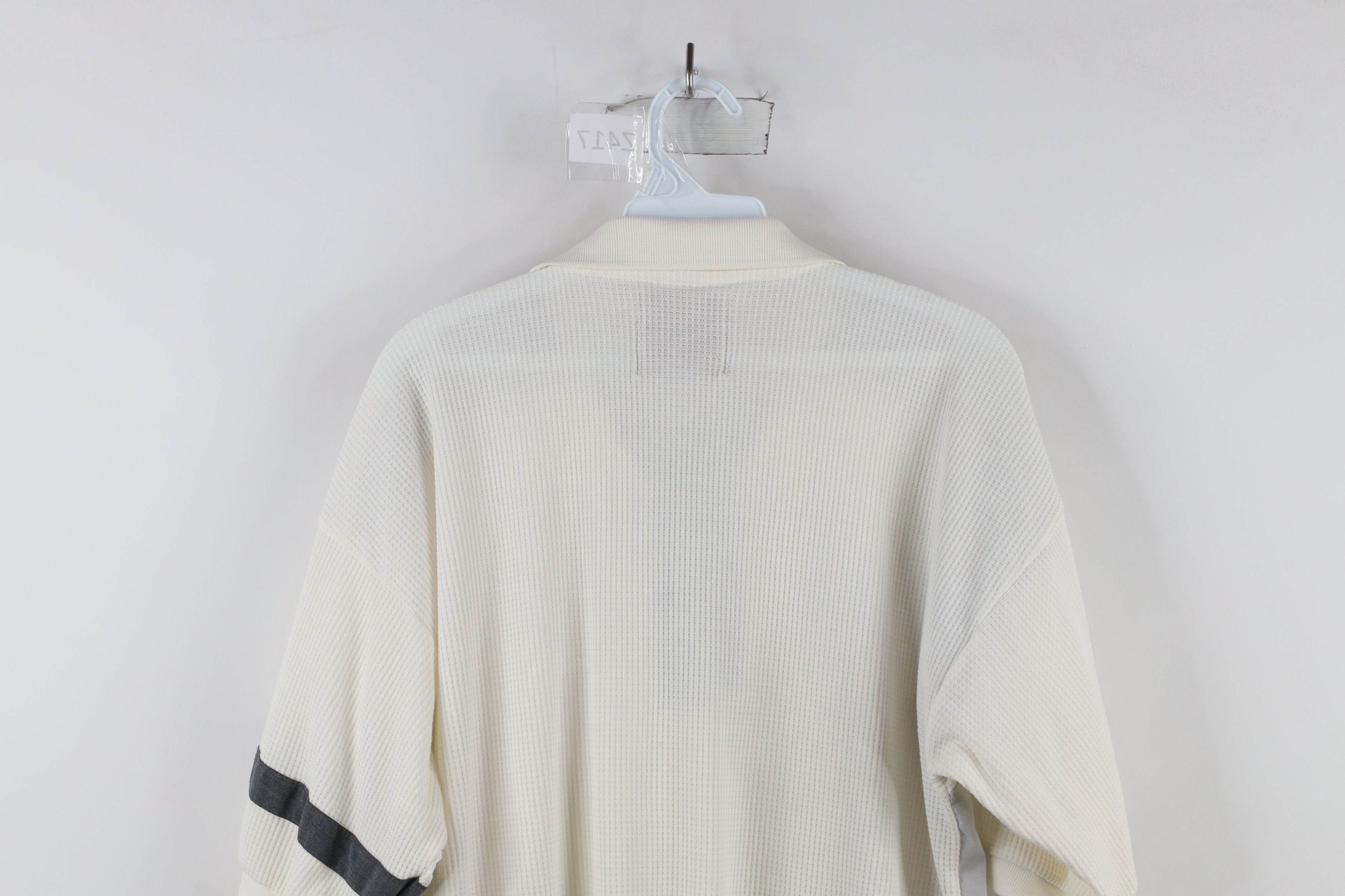 Vintage Vintage 90s Streetwear Waffle Knit Collared Pullover Polo Size US L / EU 52-54 / 3 - 11 Thumbnail