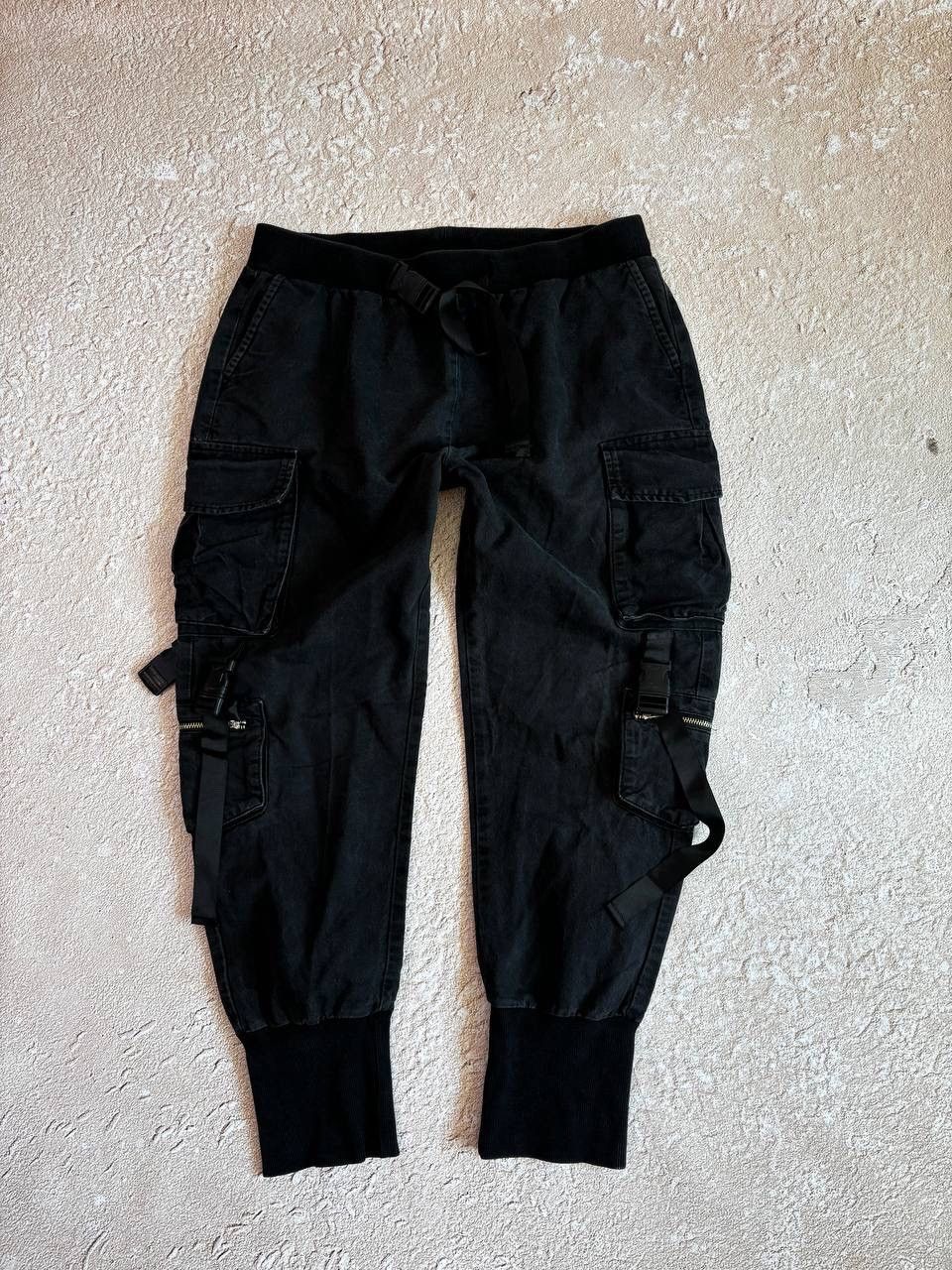 Japanese Brand Cargo Dirty pants Faded Crash denim thrashed y2k distressed Size US 32 / EU 48 - 2 Thumbnail