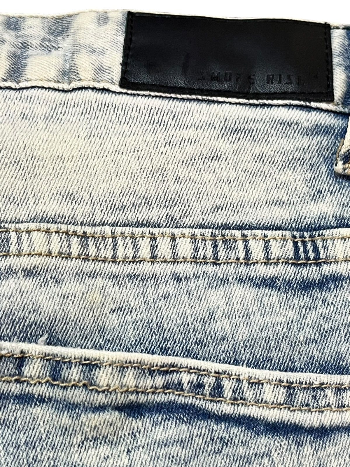 Smoke Rise Vintage Smoke Rise Acid Wash Ashes Ripped Distressed Denim Size US 33 - 8 Thumbnail