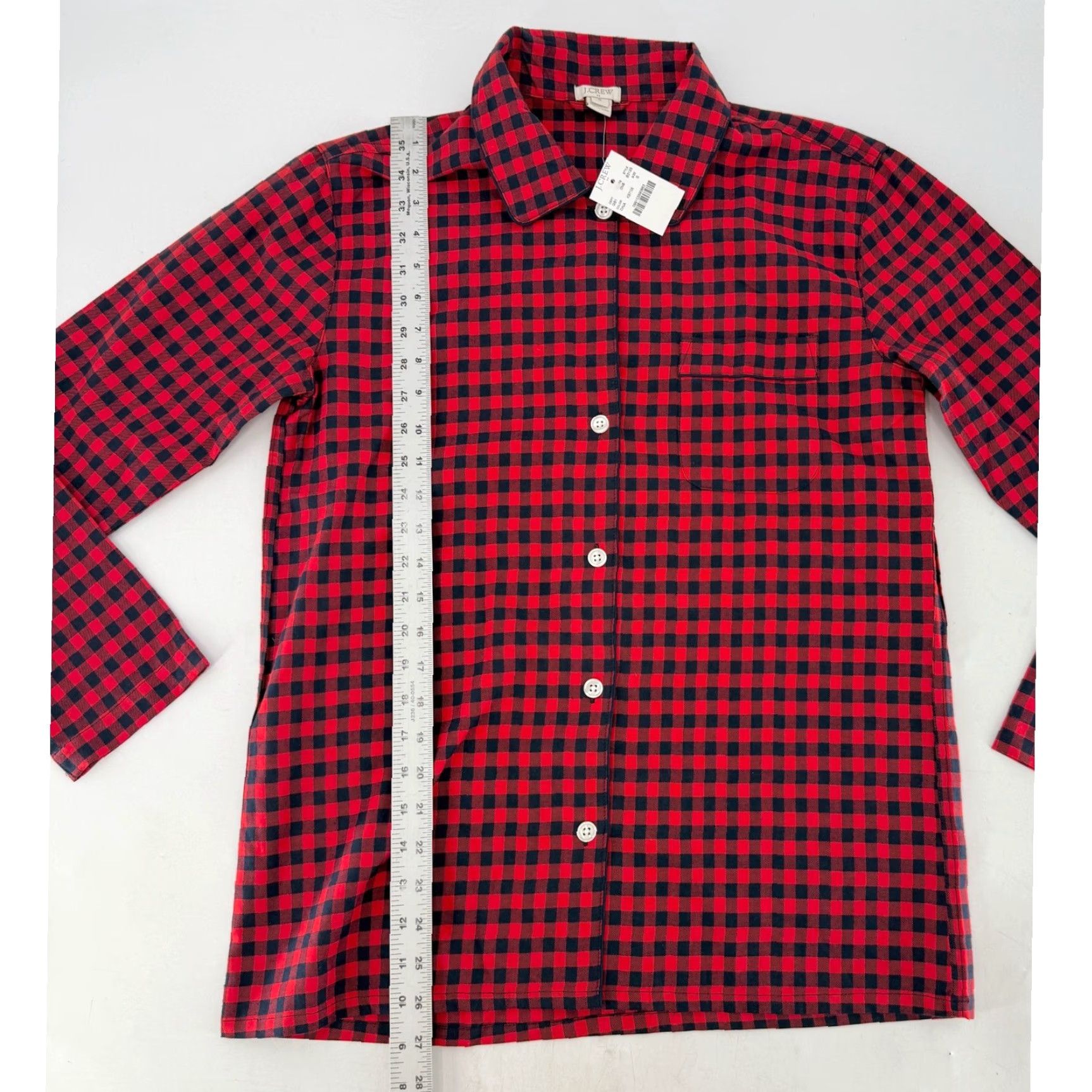 J.Crew NWT J.Crew Red & Blue Plaid Long Sleeve Button-Up Shirt Sz S Mens Size US S / EU 44-46 / 1 - 6 Thumbnail